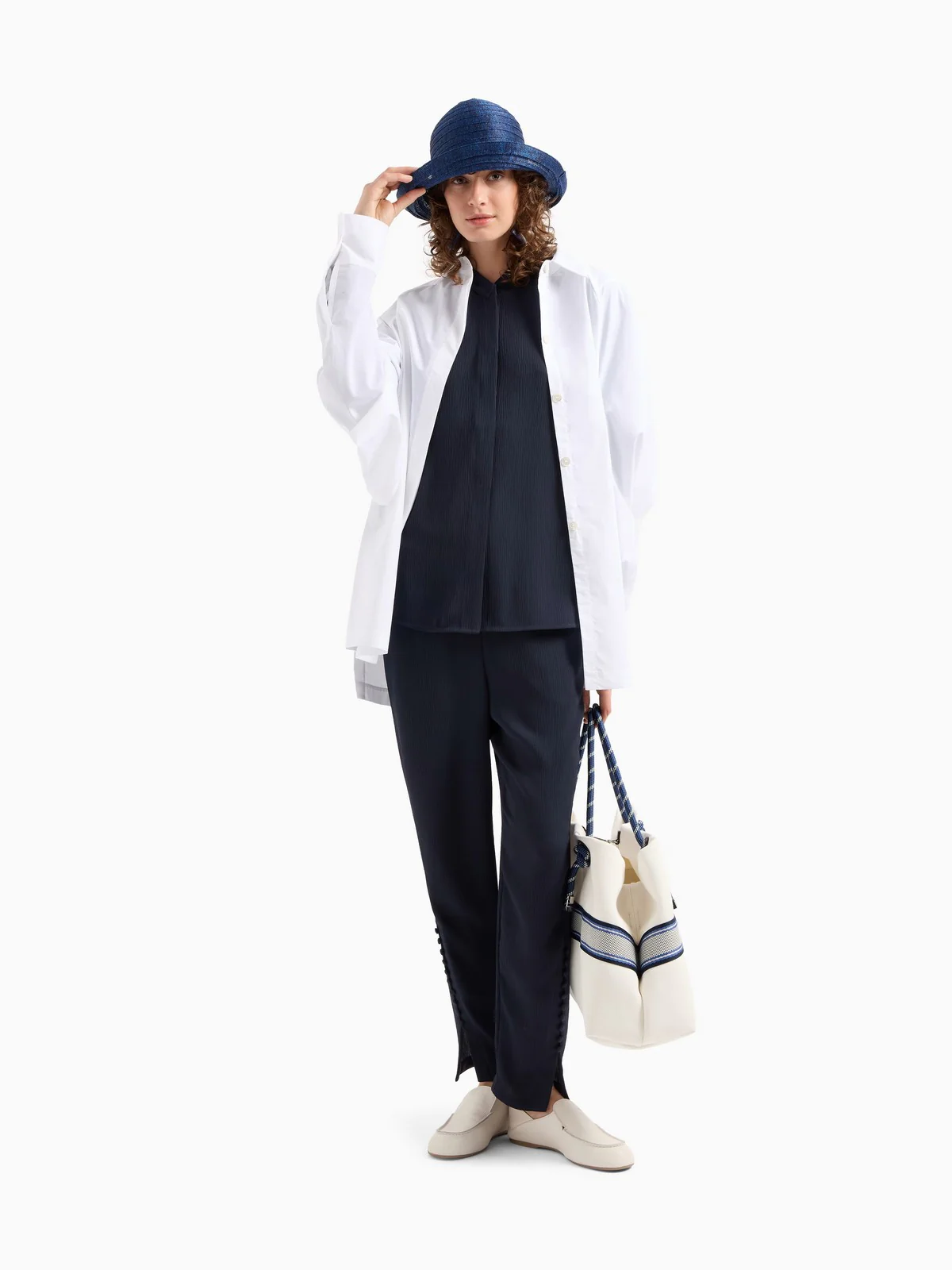 EMPORIO ARMANI Pantalone Donna  EW000864 AF12521 UB081 Blu - Image 2