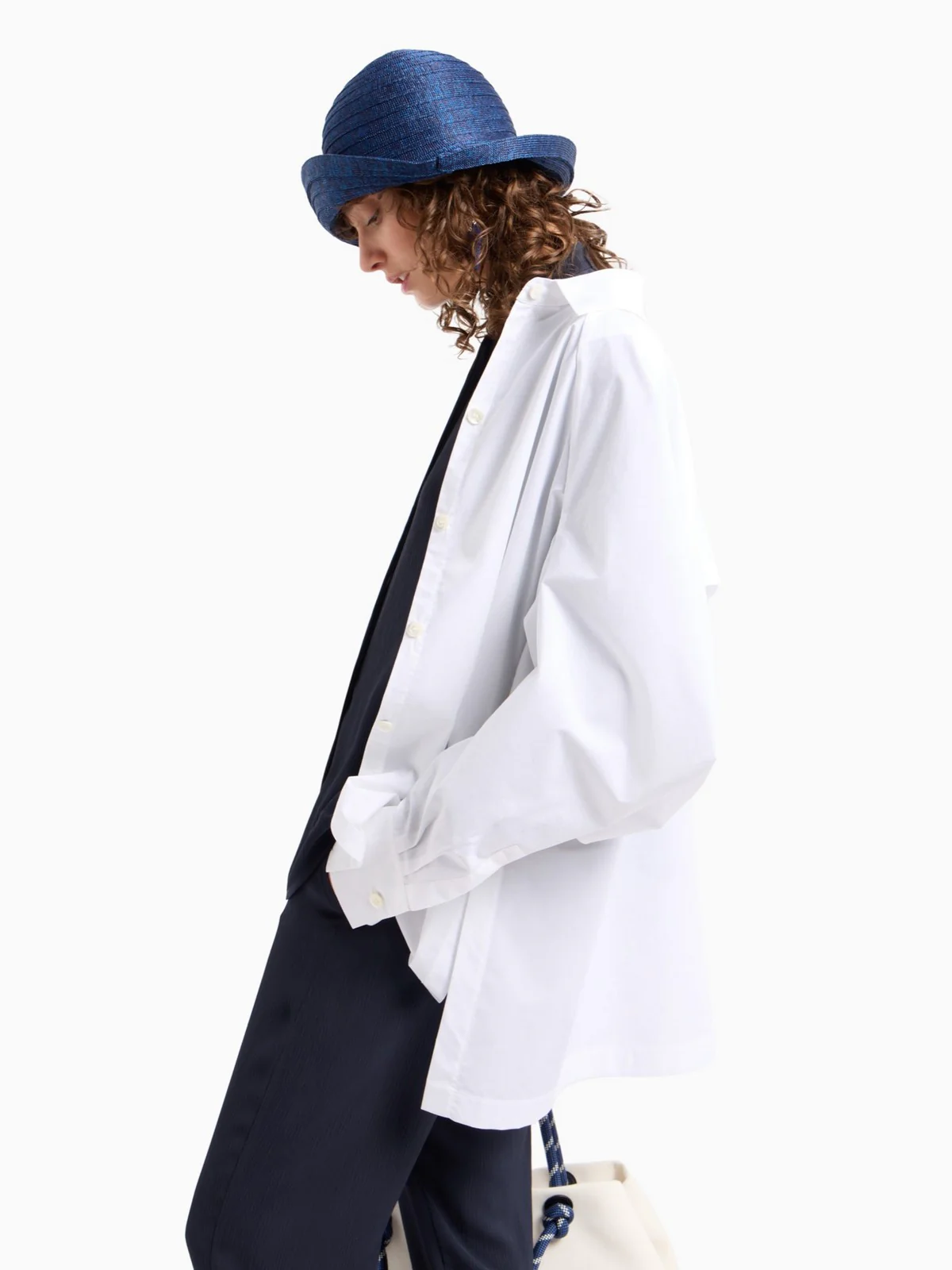 EMPORIO ARMANI Pantalone Donna  EW000864 AF12521 UB081 Blu - Image 6