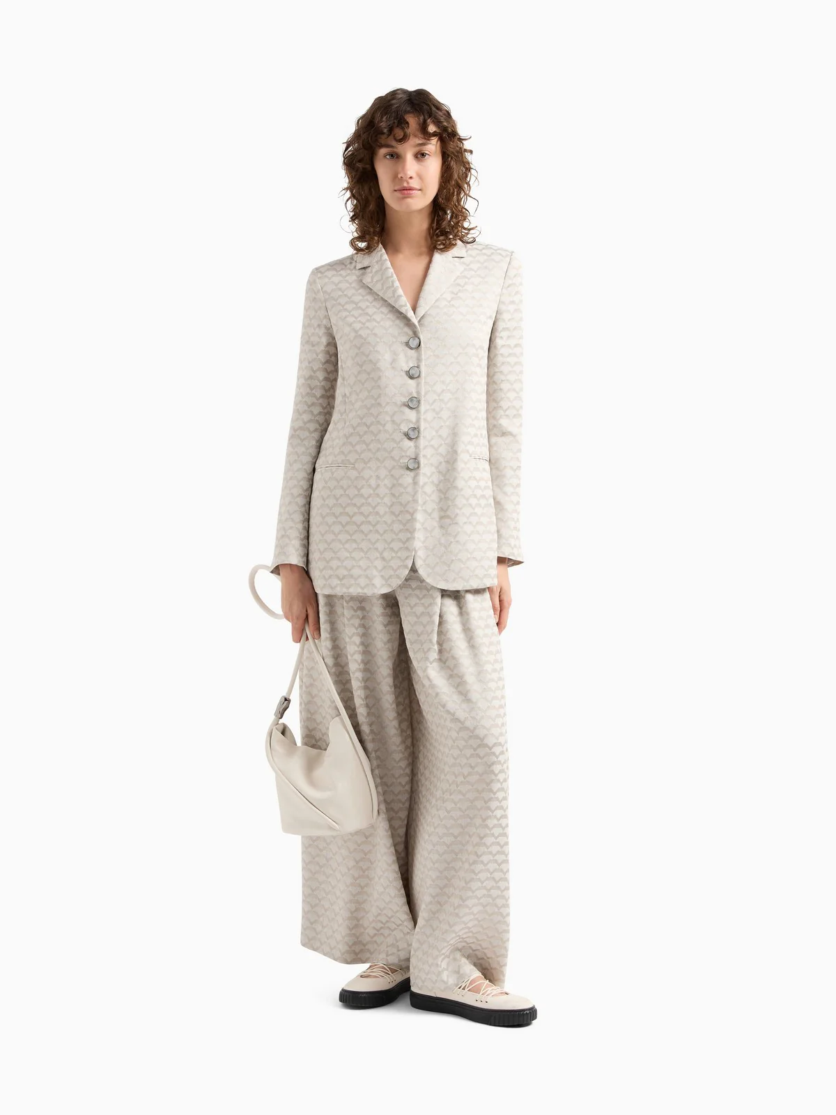 EMPORIO ARMANI Pantalone Donna  EW001580 TE14130 F1047 Beige - Image 2