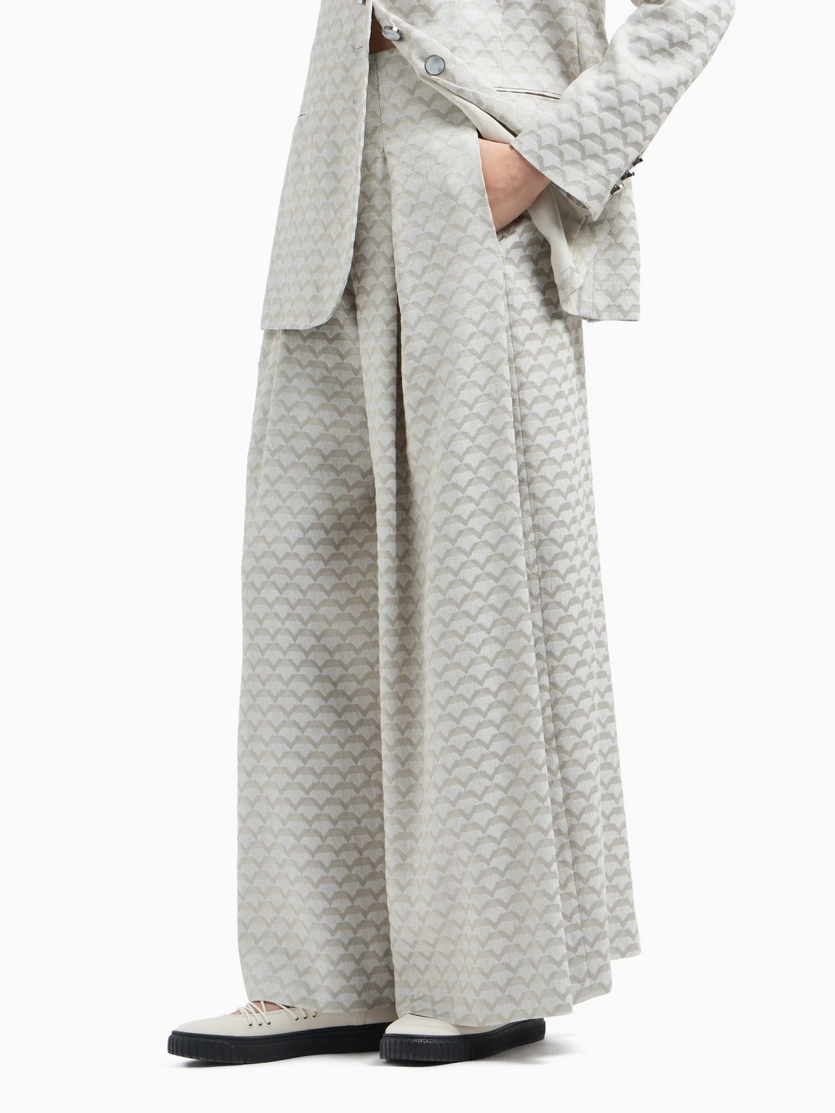 EMPORIO ARMANI Pantalone Donna  EW001580 TE14130 F1047 Beige - Image 4