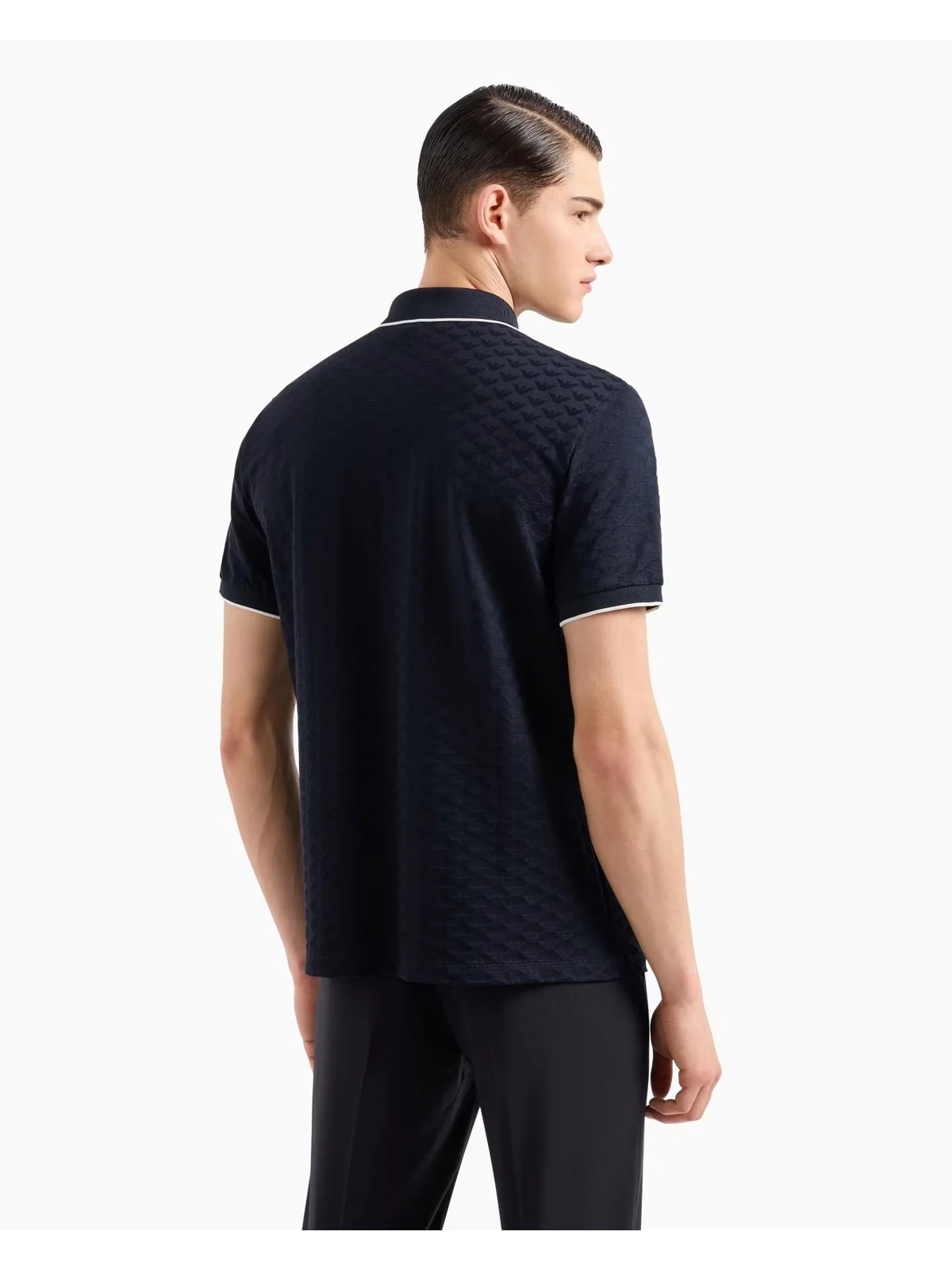 EMPORIO ARMANI Polo Uomo  8N1FP0 1JHWZ 0920 BLU NAVY - Image 3