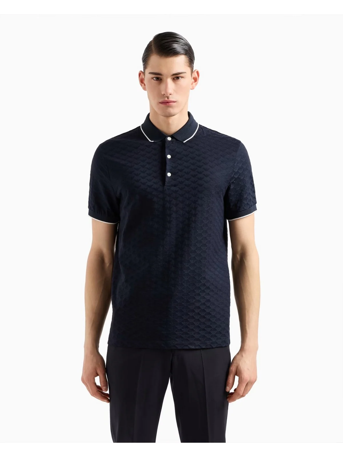 EMPORIO ARMANI Polo Uomo  8N1FP0 1JHWZ 0920 BLU NAVY - Image 4