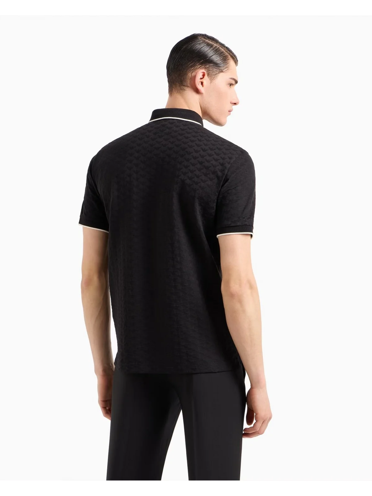 EMPORIO ARMANI Polo Uomo  8N1FP0 1JHWZ 0999 Nero - Image 3