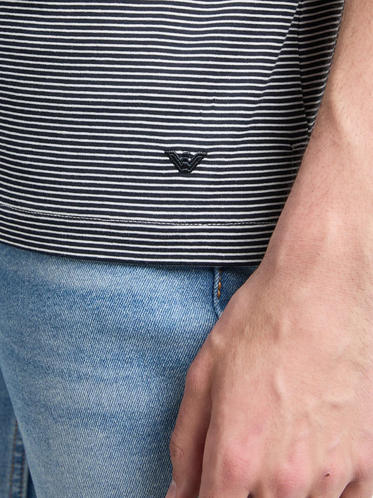 EMPORIO ARMANI Polo Uomo  EM000851 AF12927 F0022 Blu - Image 6