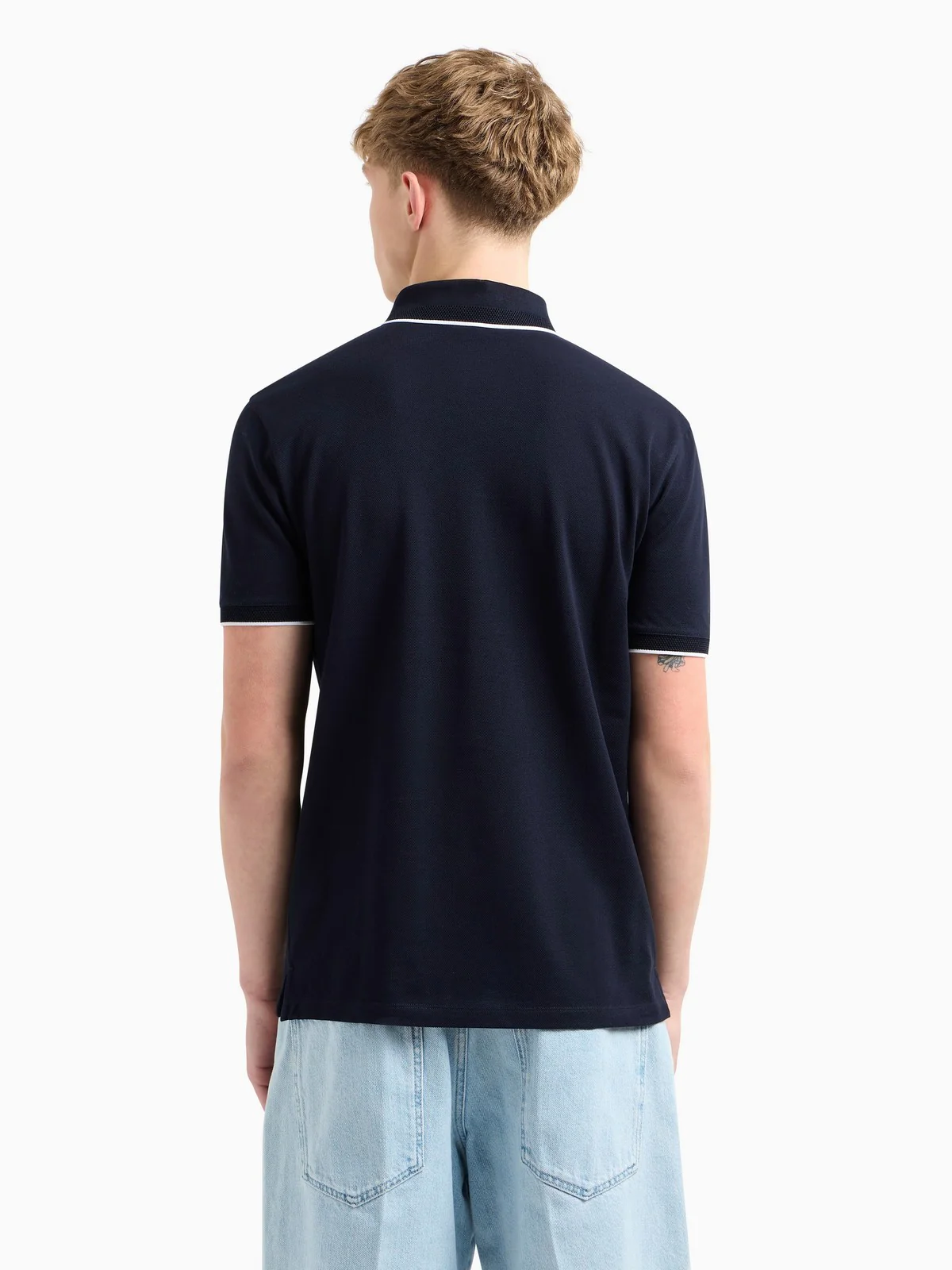 EMPORIO ARMANI Polo Uomo  EM000858 AF12955 UB118 Blu - Image 5