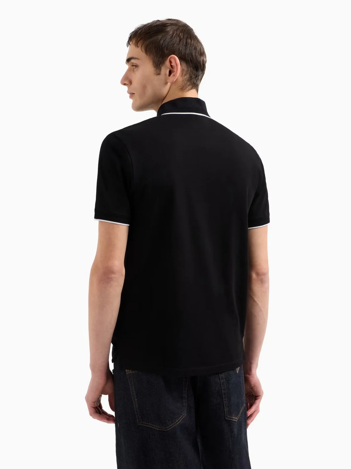 EMPORIO ARMANI Polo Uomo  EM000858 AF12955 UC001 Nero - Image 4