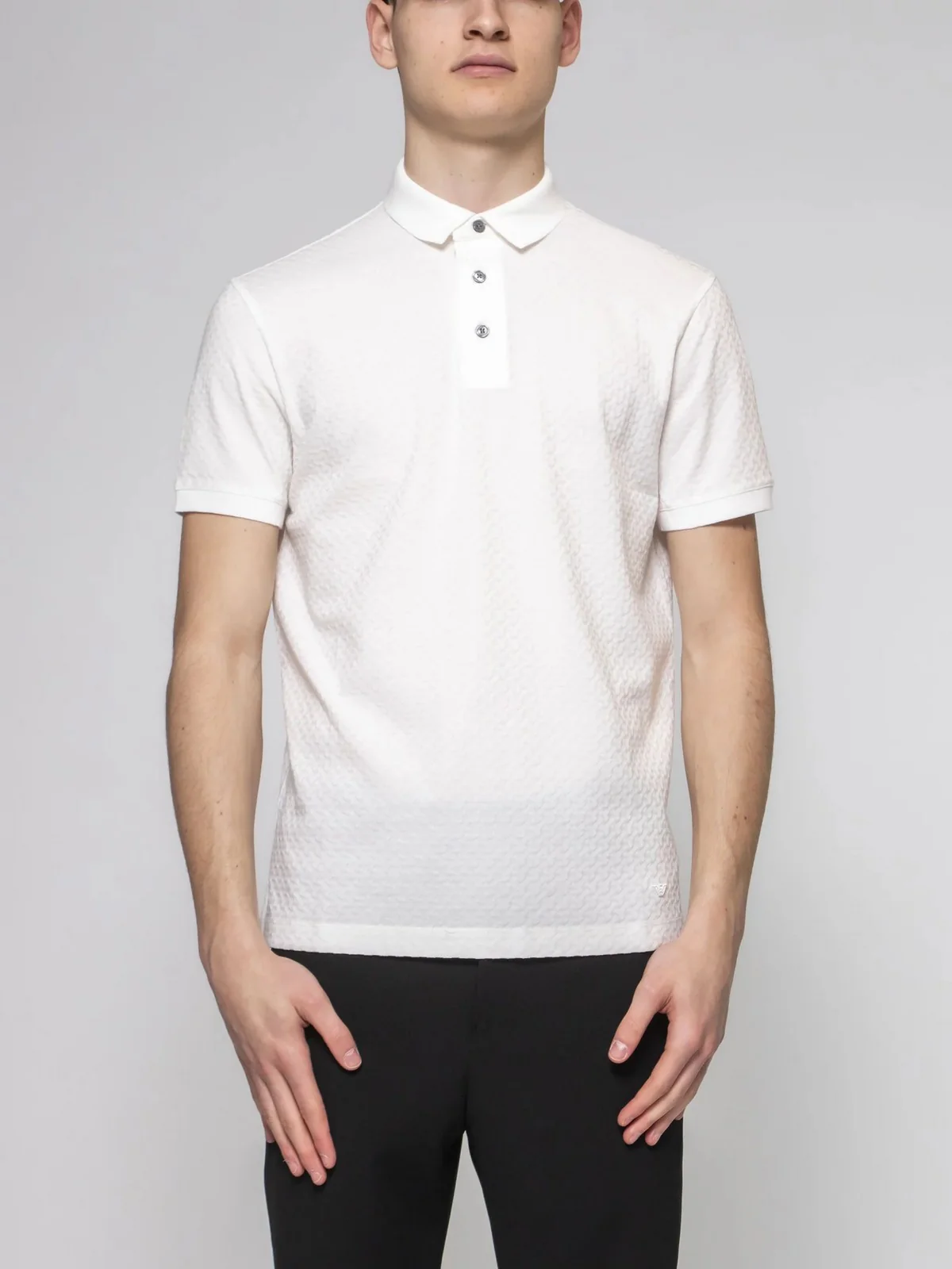 EMPORIO ARMANI Polo Uomo  EM001295 AF10762 F0086 Bianco - Image 2