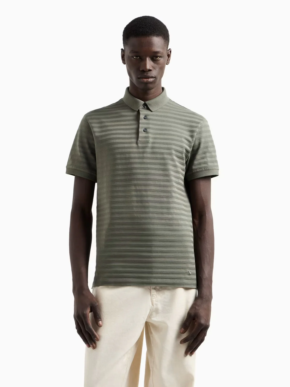 EMPORIO ARMANI Polo Uomo  EM001295 AF10762 F8107 Verde - Image 2