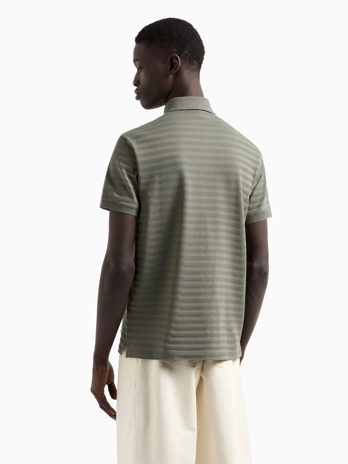 EMPORIO ARMANI Polo Uomo  EM001295 AF10762 F8107 Verde - Image 4
