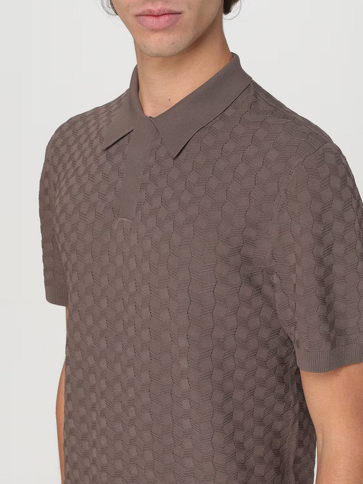 EMPORIO ARMANI Polo Uomo  EM001570 AF14853 F6056 Marrone - Image 4
