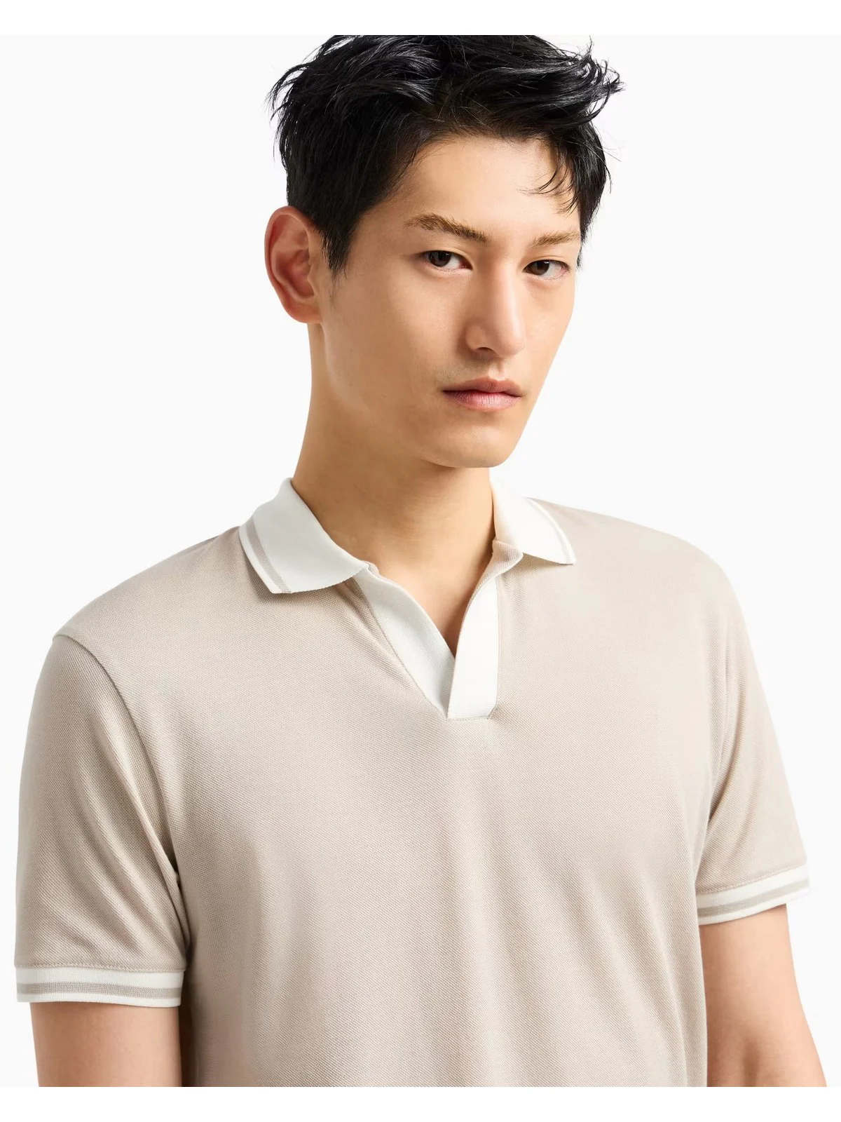 EMPORIO ARMANI Polo Uomo  EM001750 AF12955 U1098 SILVER LINING - Image 5