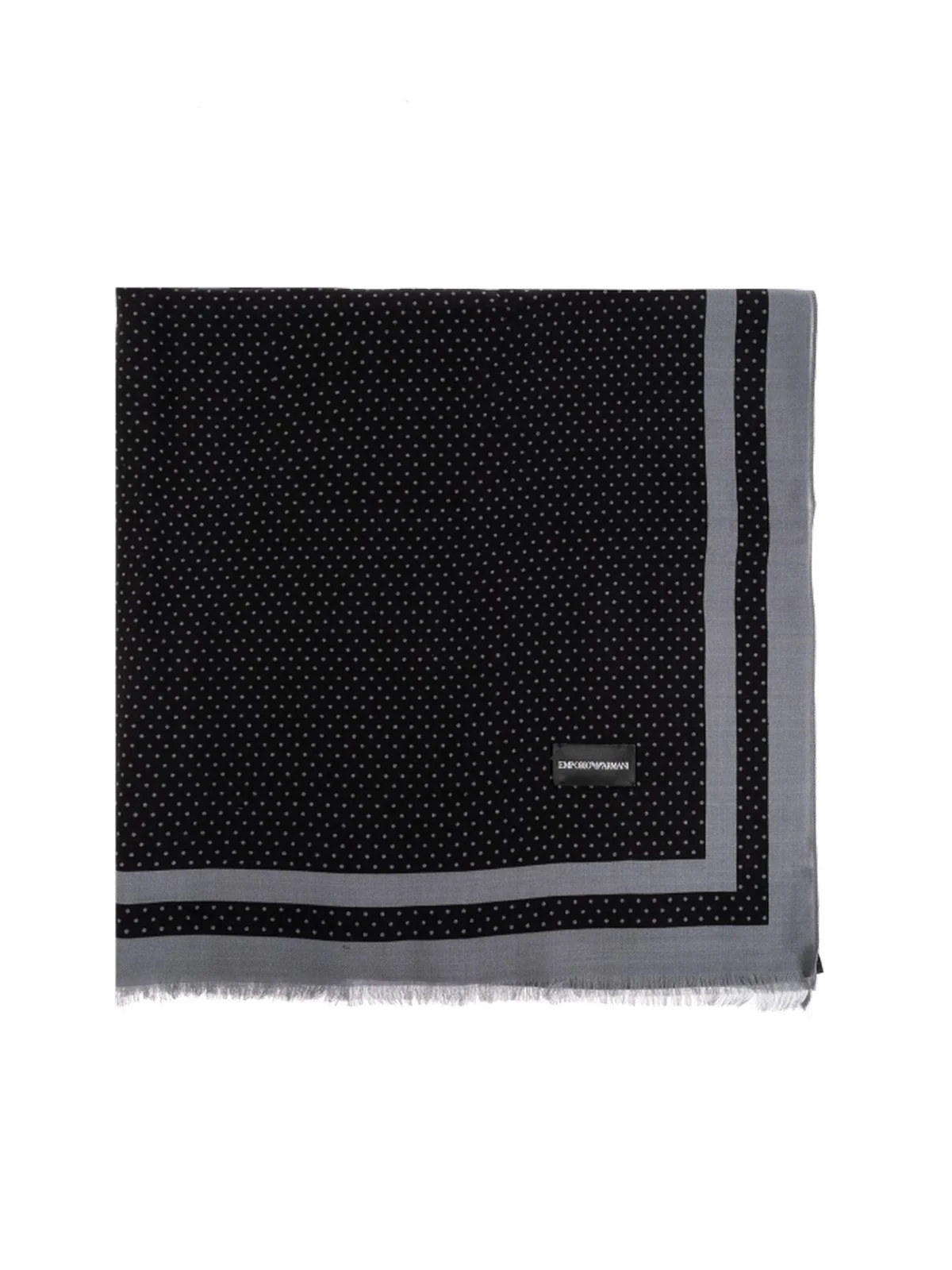 EMPORIO ARMANI Stola Uomo EM003845 AF20009 FC255 BLACK+FANCY POIS GREY