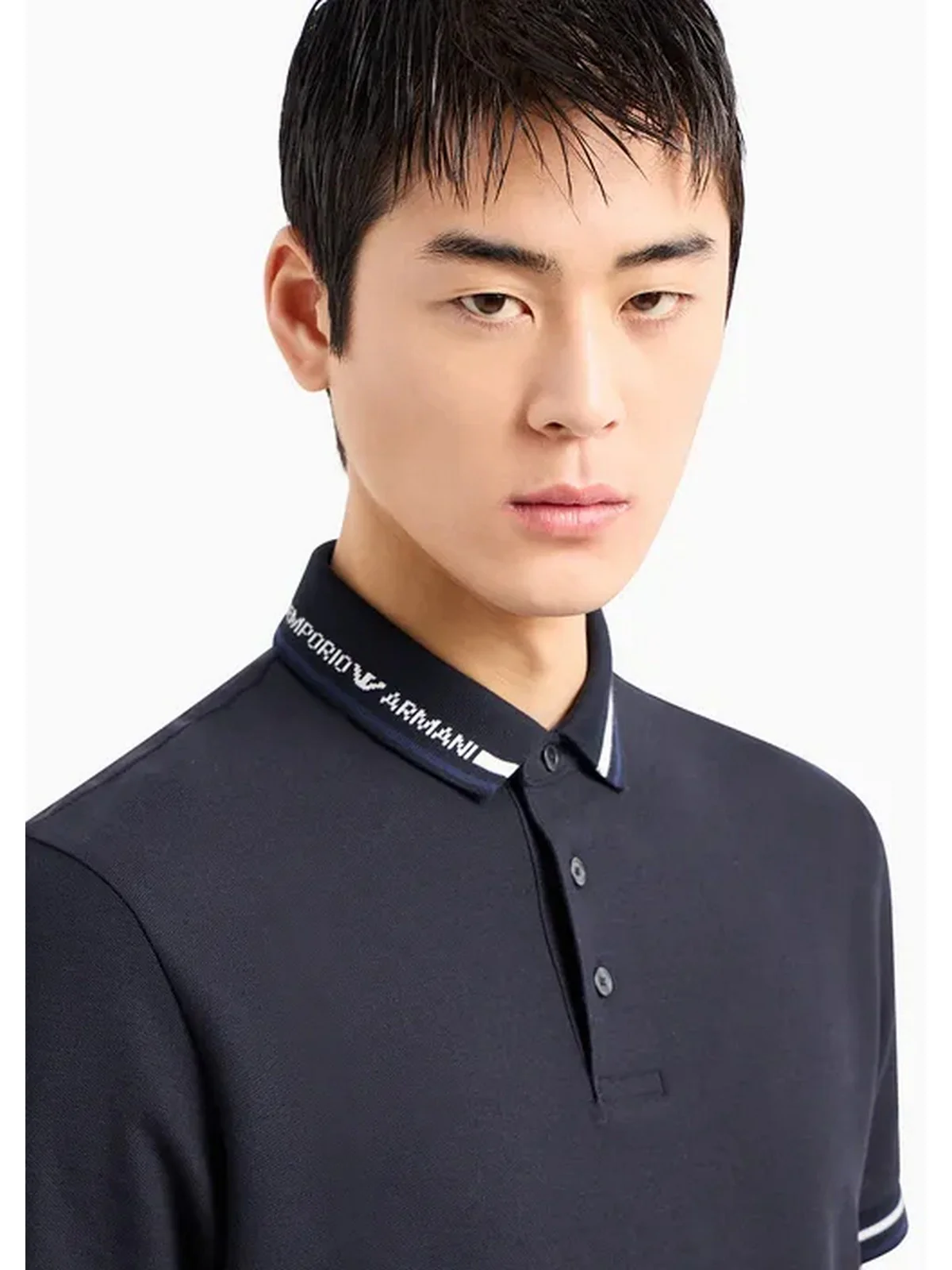 EMPORIO ARMANI T-Shirt e Polo Uomo  3D1FM4 1JCYZ 09R7 Blu - Image 4