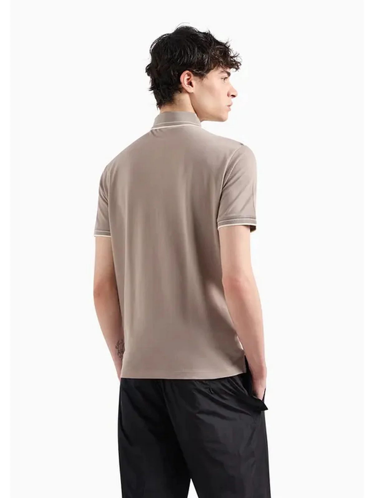 EMPORIO ARMANI T-Shirt e Polo Uomo  3D1FM6 1JTKZ 0650 Beige - Image 3