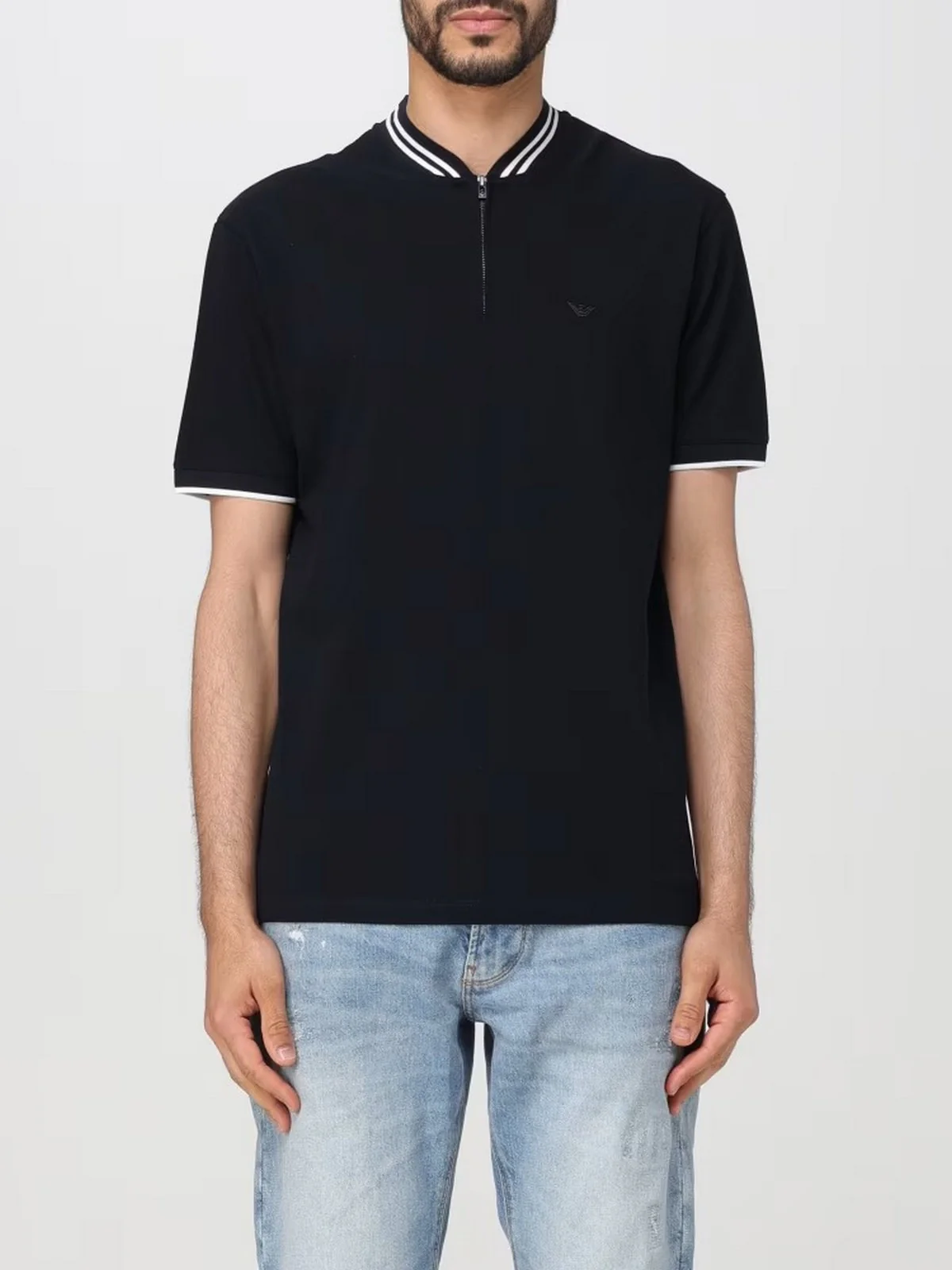 EMPORIO ARMANI T-Shirt e Polo Uomo  3D1FM7 1JTKZ 0920 Blu - Image 2