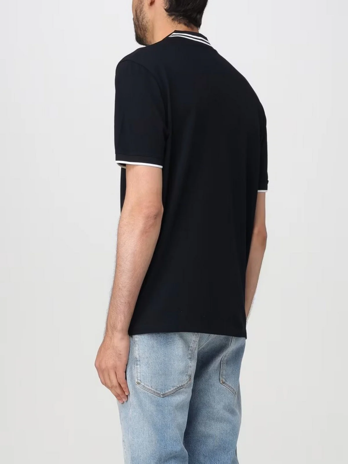 EMPORIO ARMANI T-Shirt e Polo Uomo  3D1FM7 1JTKZ 0920 Blu - Image 3