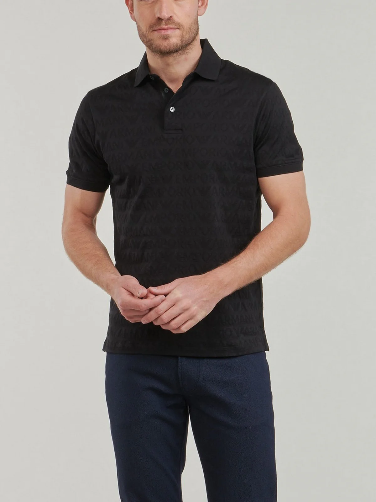 EMPORIO ARMANI T-Shirt e Polo Uomo  3D1FM8 1JORZ 0999 Nero - Image 2
