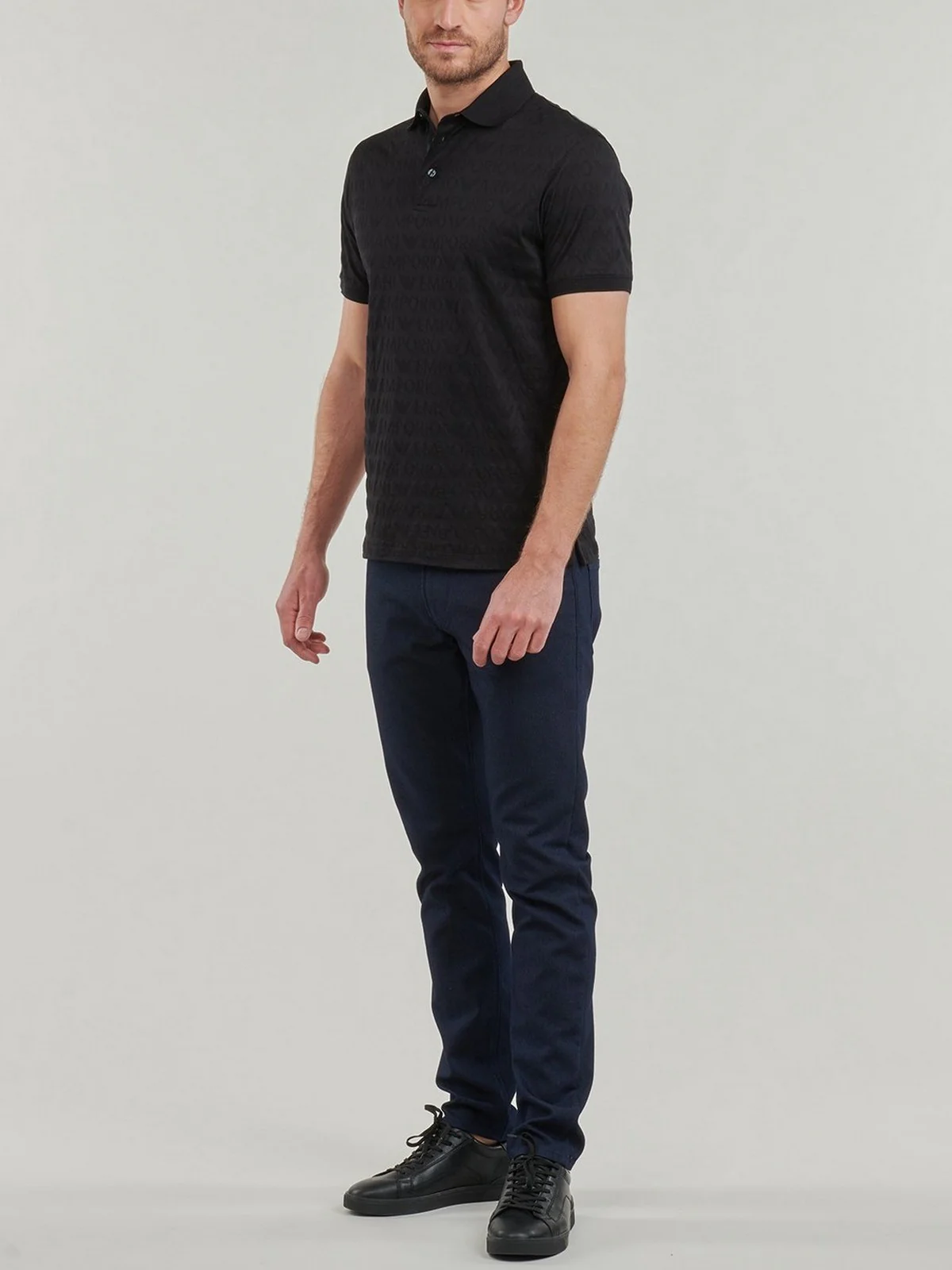 EMPORIO ARMANI T-Shirt e Polo Uomo  3D1FM8 1JORZ 0999 Nero - Image 3