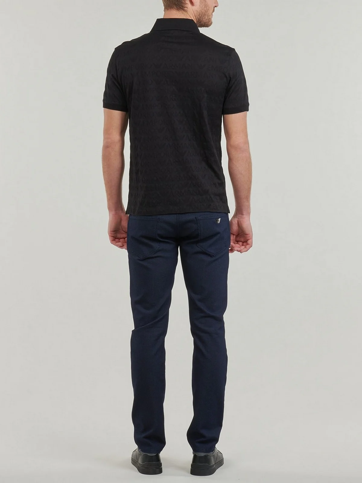 EMPORIO ARMANI T-Shirt e Polo Uomo  3D1FM8 1JORZ 0999 Nero - Image 4
