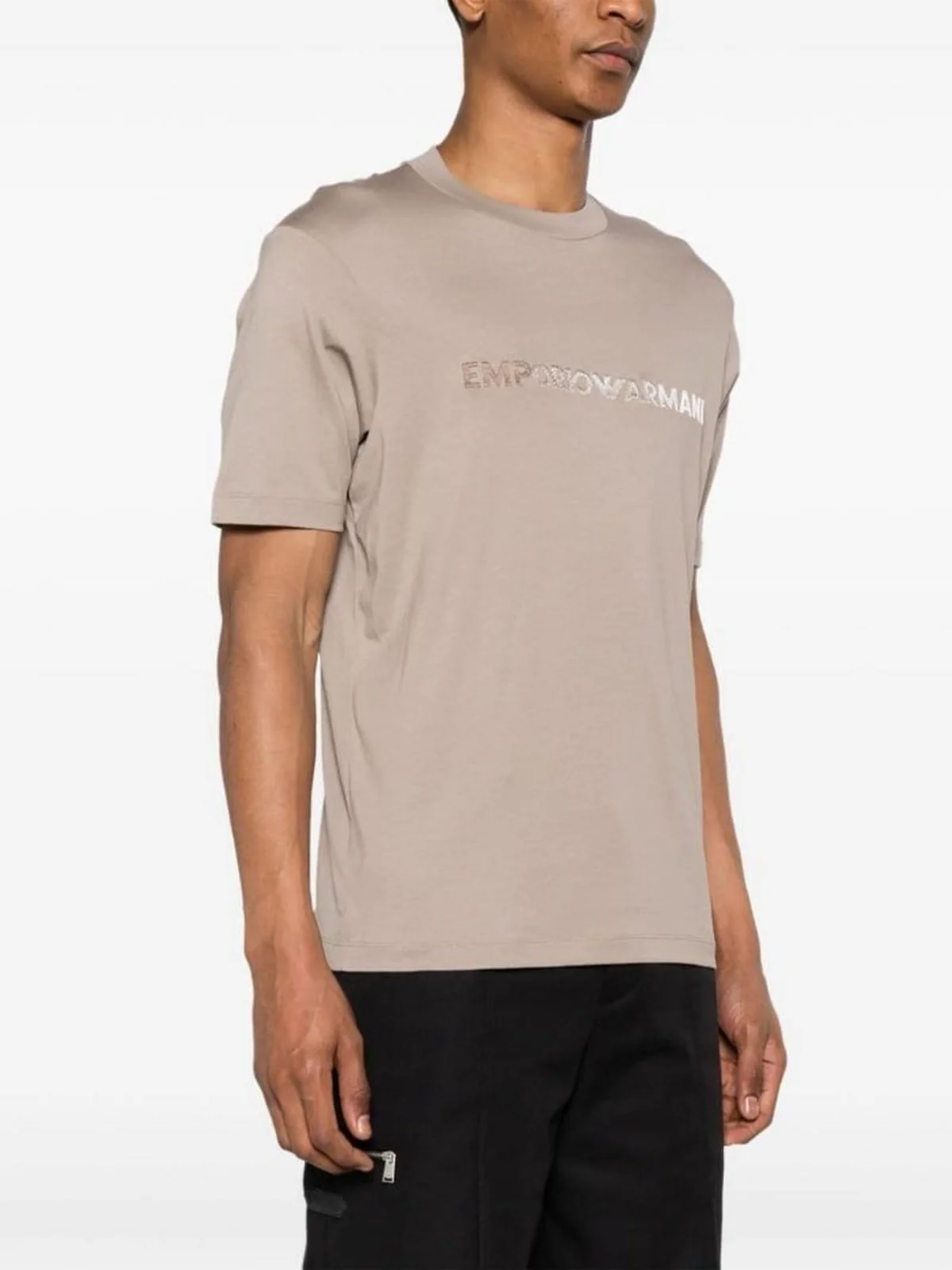EMPORIO ARMANI T-Shirt e Polo Uomo  3D1TG3 1JPZZ 06G7 Beige - Image 4
