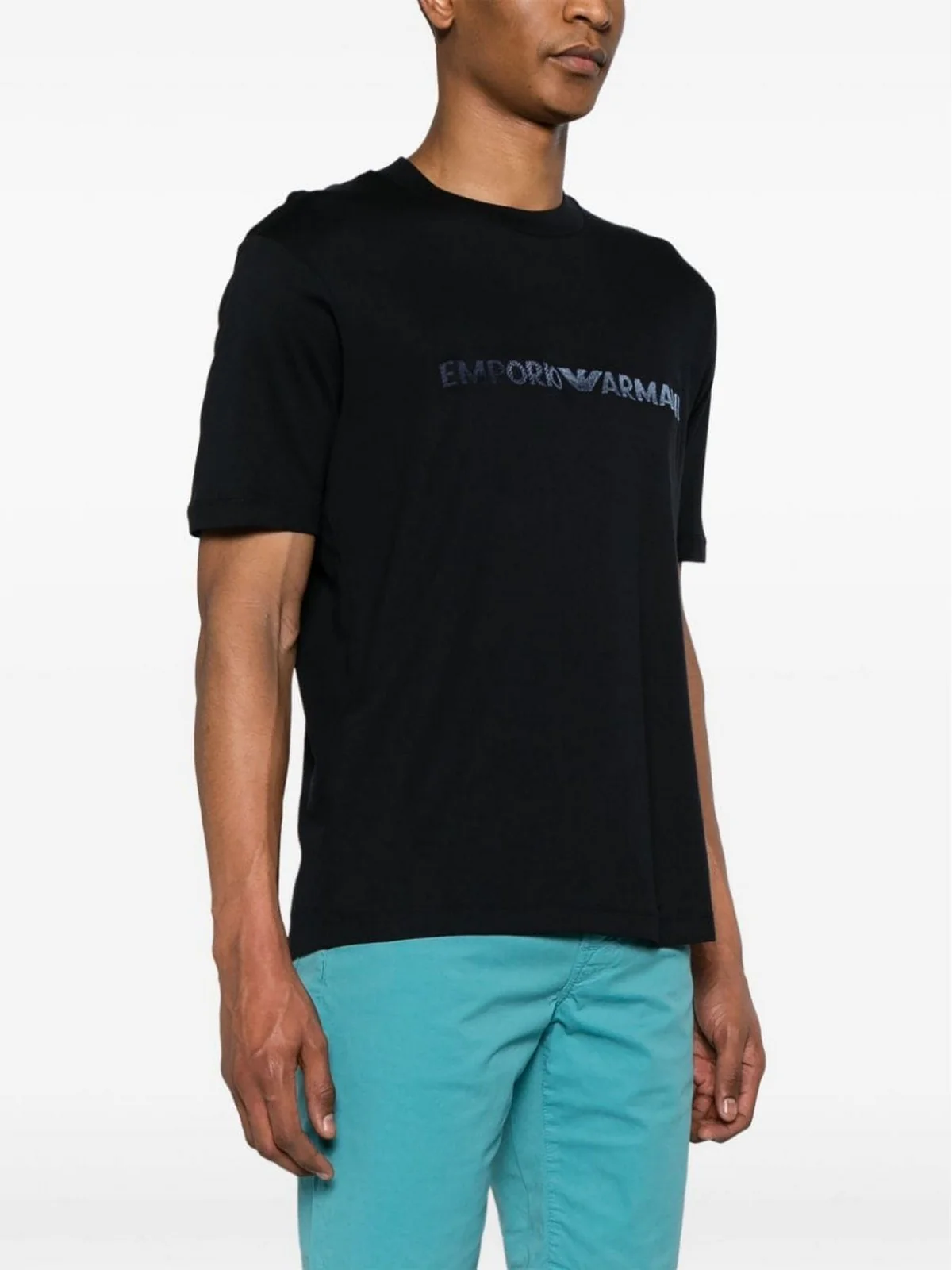 EMPORIO ARMANI T-Shirt e Polo Uomo  3D1TG3 1JPZZ 09R2 Blu - Image 4