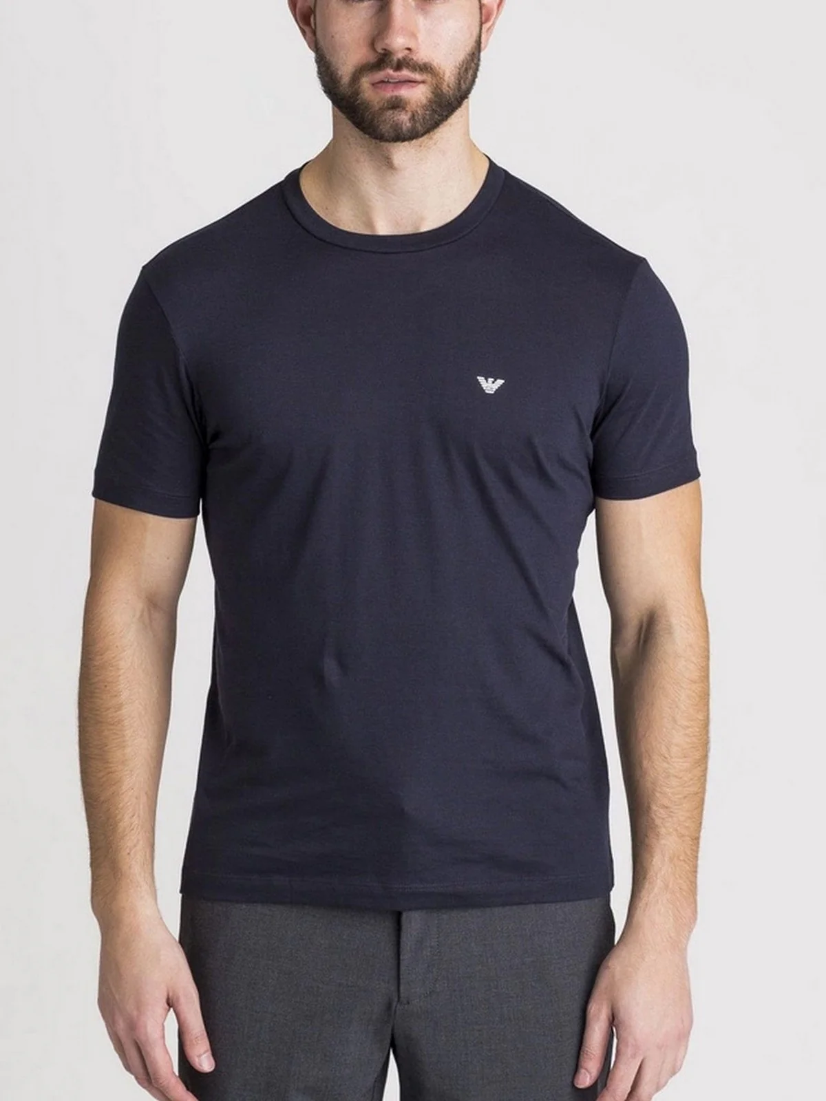 EMPORIO ARMANI T-Shirt e Polo Uomo  8N1D61 1JNQZ 0939 Blu - Image 4