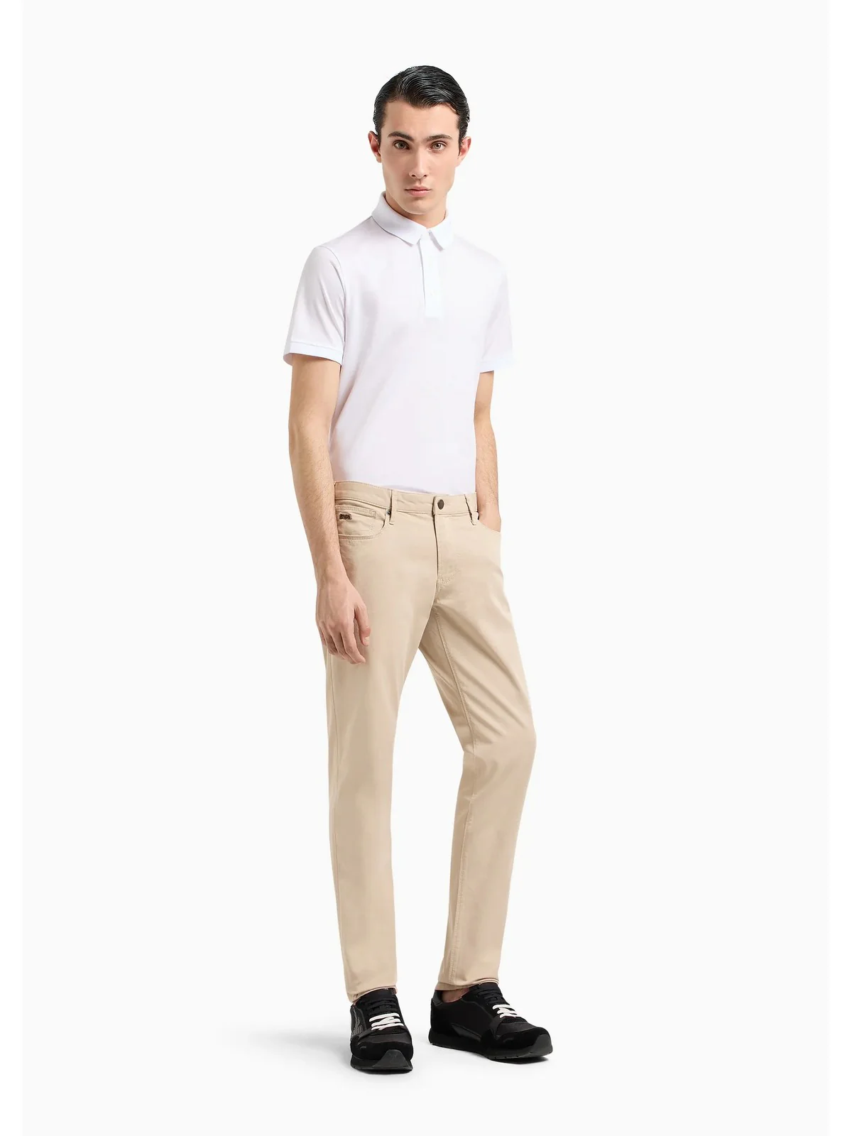 EMPORIO ARMANI Polo Uomo  8N1F96 1JUVZ 0100 BIANCO OTTICO - Image 4