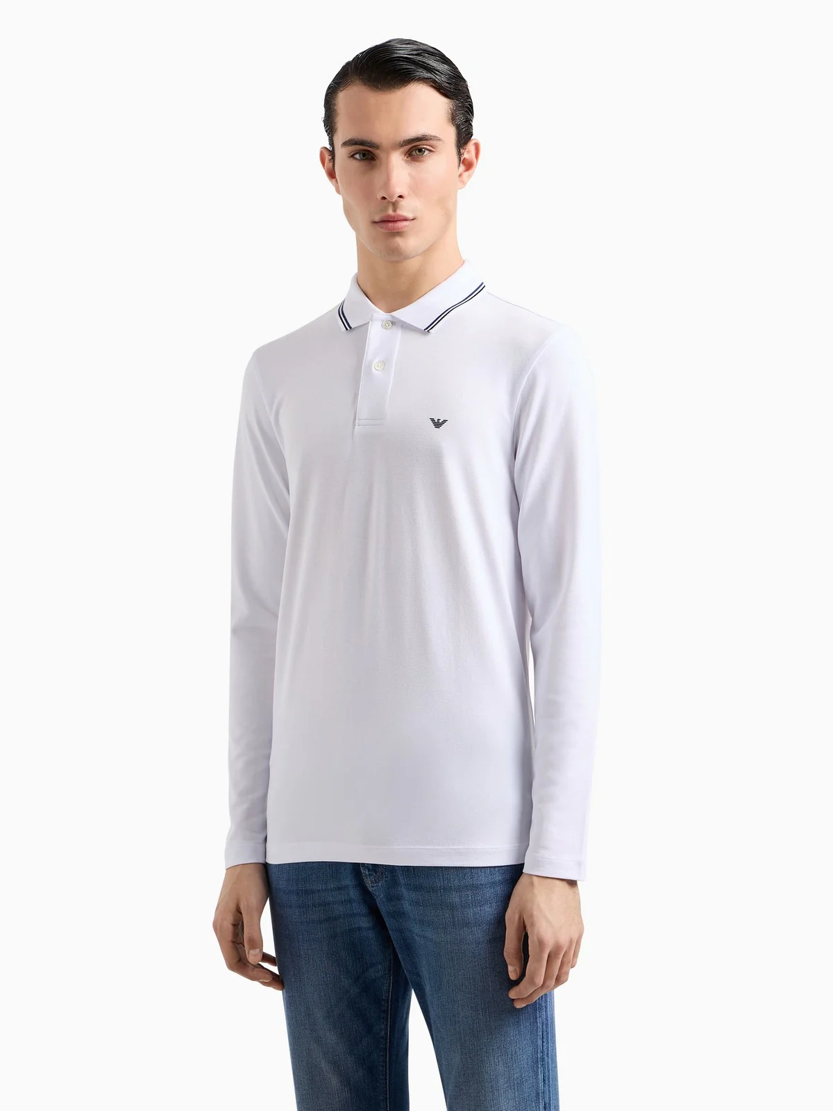 EMPORIO ARMANI T-Shirt e Polo Uomo  8N1FB5 1JPTZ 0100 Bianco - Image 4