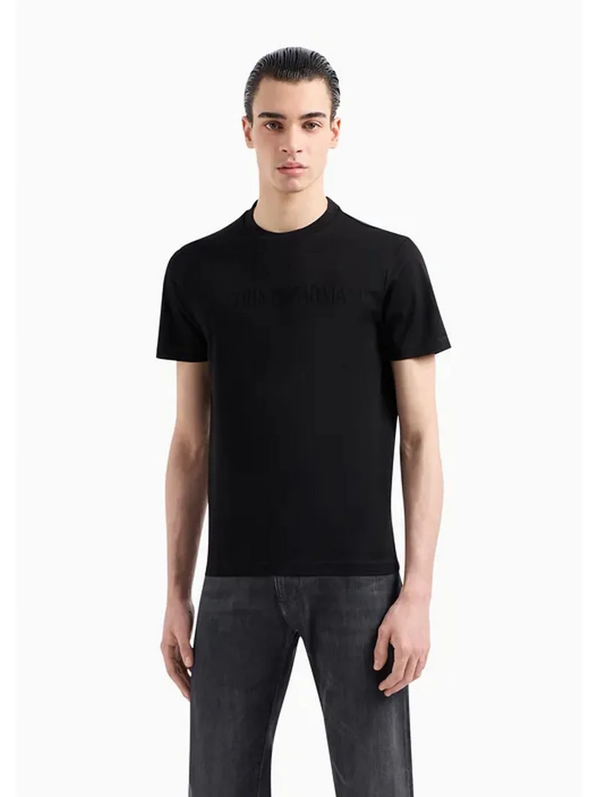EMPORIO ARMANI T-Shirt e Polo Uomo  8N1TD2 1JGYZ 0021 Nero - Image 2