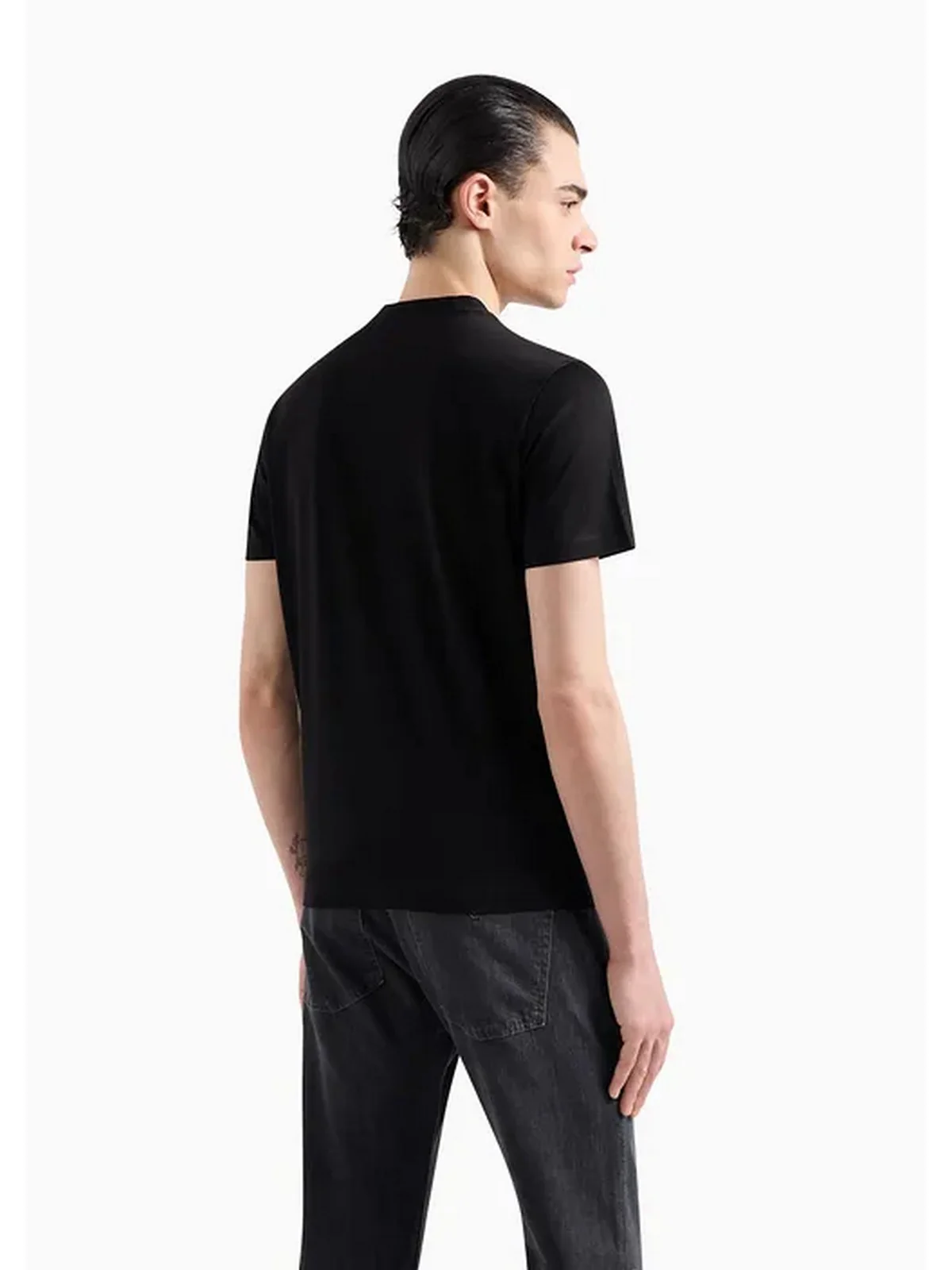 EMPORIO ARMANI T-Shirt e Polo Uomo  8N1TD2 1JGYZ 0021 Nero - Image 3