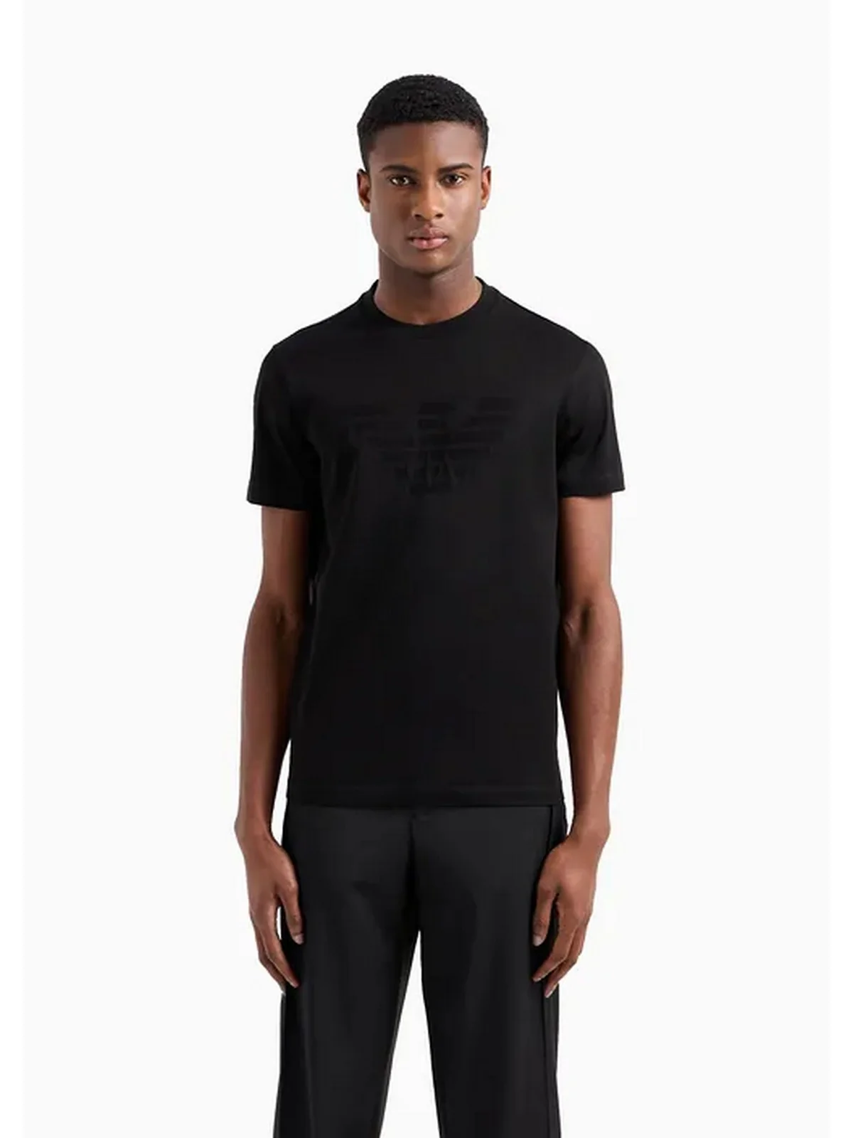 EMPORIO ARMANI T-Shirt e Polo Uomo  8N1TD2 1JGYZ 0022 Nero - Image 4