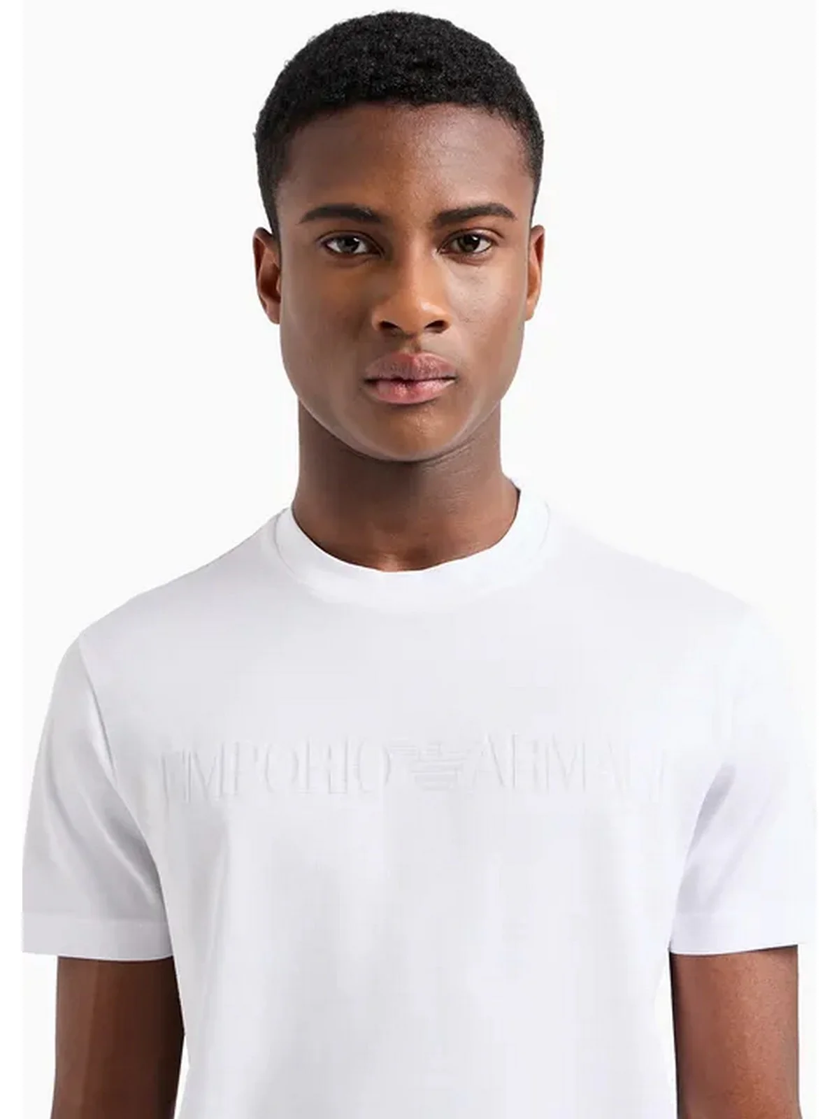 EMPORIO ARMANI T-Shirt e Polo Uomo  8N1TD2 1JGYZ 0146 Bianco - Image 2
