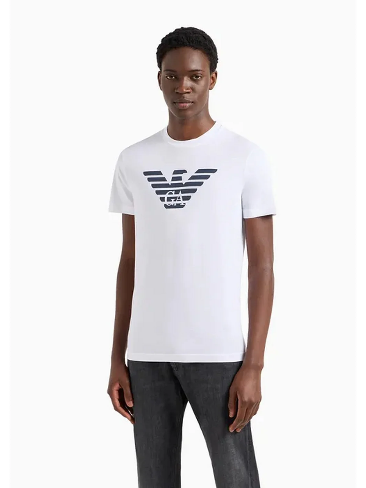 EMPORIO ARMANI T-Shirt e Polo Uomo  8N1TN5 1JPZZ 0147 Bianco - Image 3