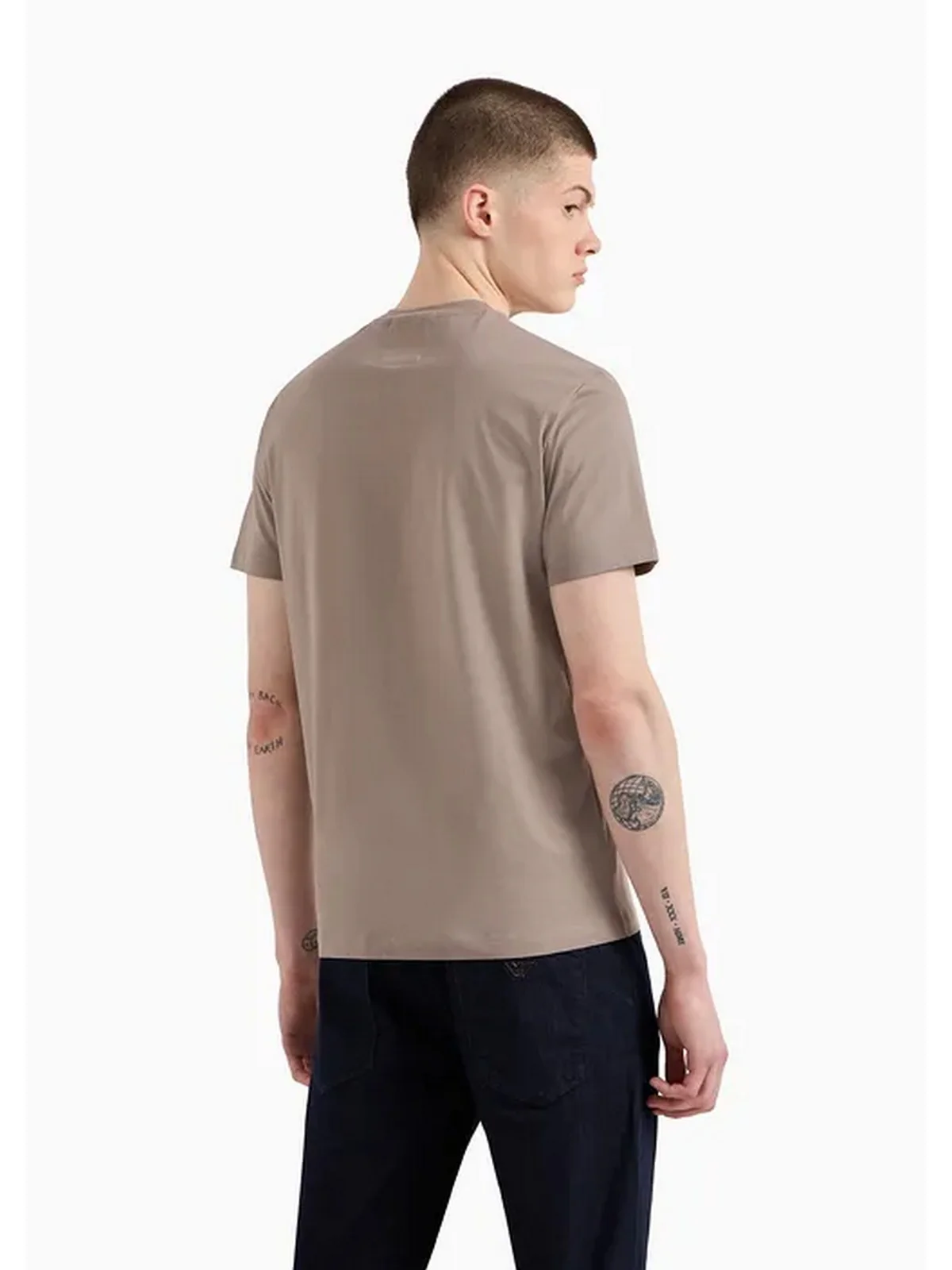EMPORIO ARMANI T-Shirt e Polo Uomo  8N1TN5 1JPZZ 0149 Beige - Image 3