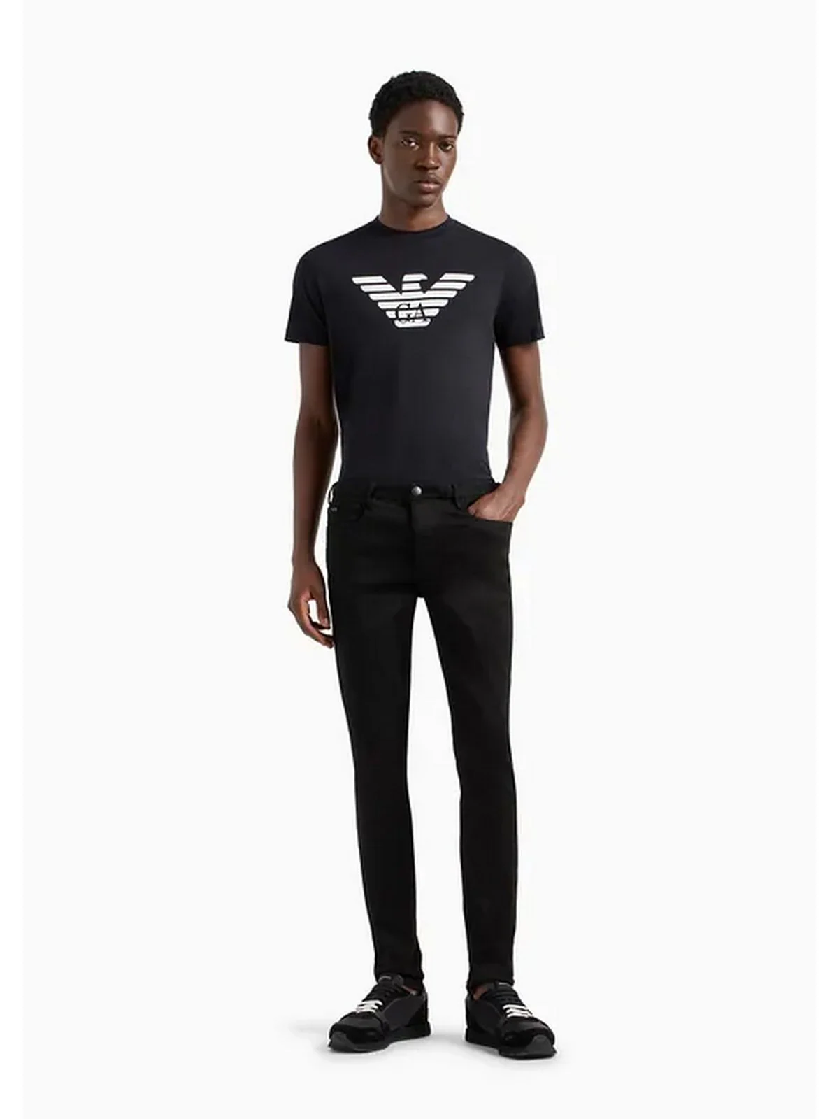 EMPORIO ARMANI T-Shirt e Polo Uomo  8N1TN5 1JPZZ 0975 Blu - Image 2