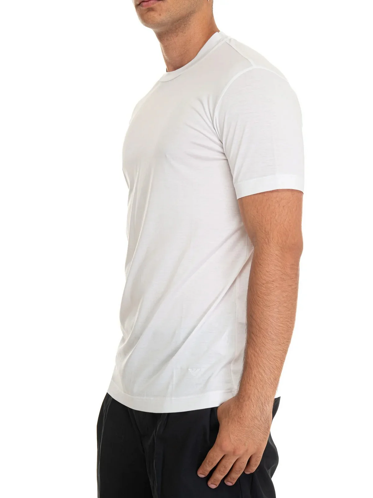 EMPORIO ARMANI T-shirt Uomo  8N1TE8 1JUVZ 0100 Bianco - Image 3
