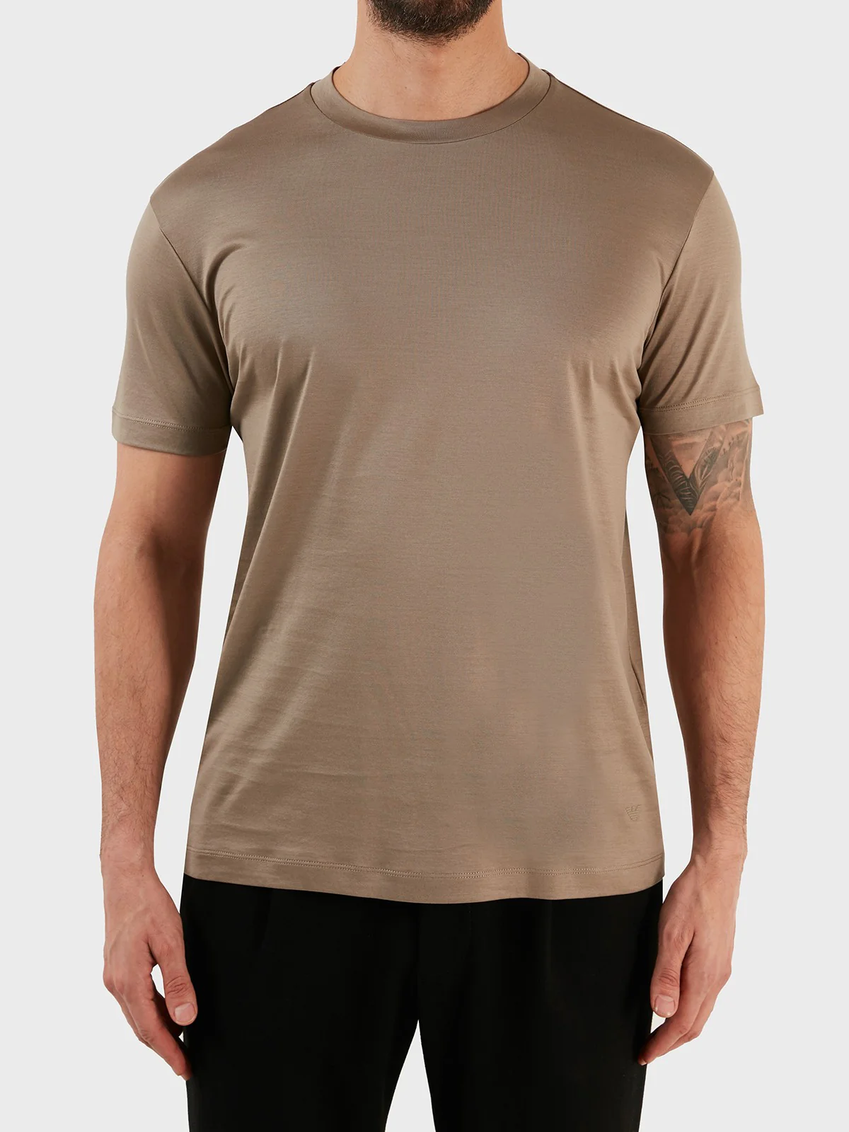 EMPORIO ARMANI T-shirt Uomo  8N1TE8 1JUVZ U6167 Beige - Image 2