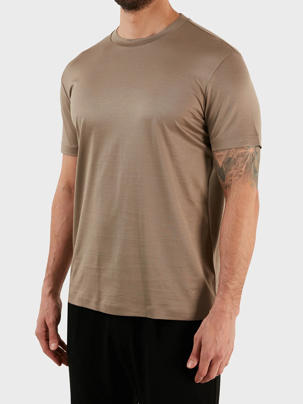 EMPORIO ARMANI T-shirt Uomo  8N1TE8 1JUVZ U6167 Beige - Image 3