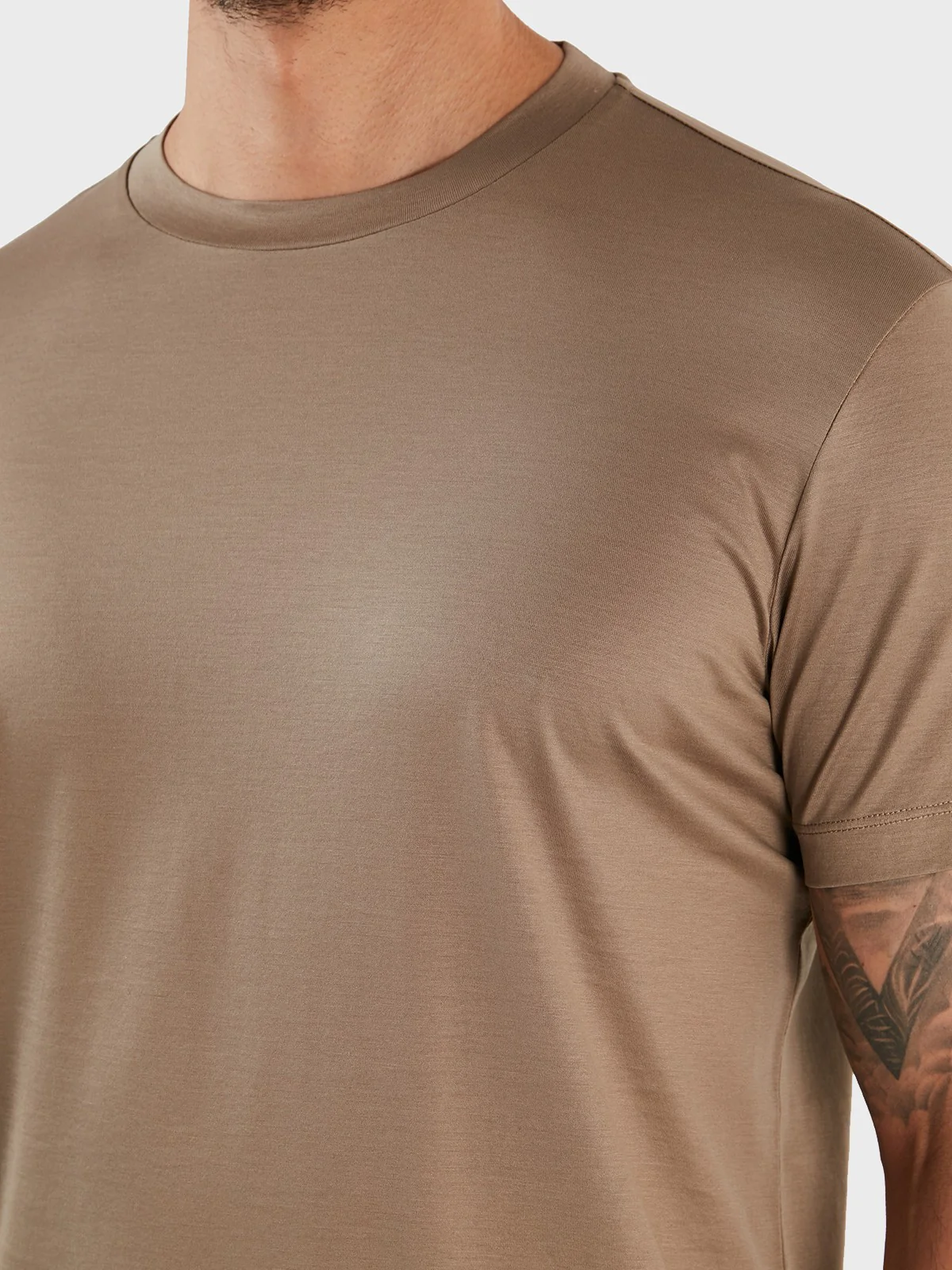 EMPORIO ARMANI T-shirt Uomo  8N1TE8 1JUVZ U6167 Beige - Image 4