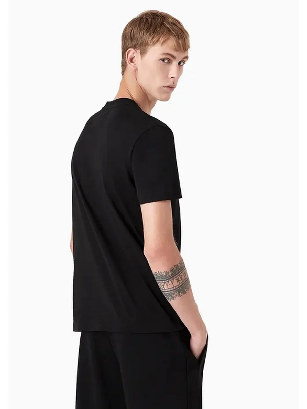 EMPORIO ARMANI T-Shirt e Polo Uomo  8N1TN5 1JPZZ 0021 Nero - Image 3