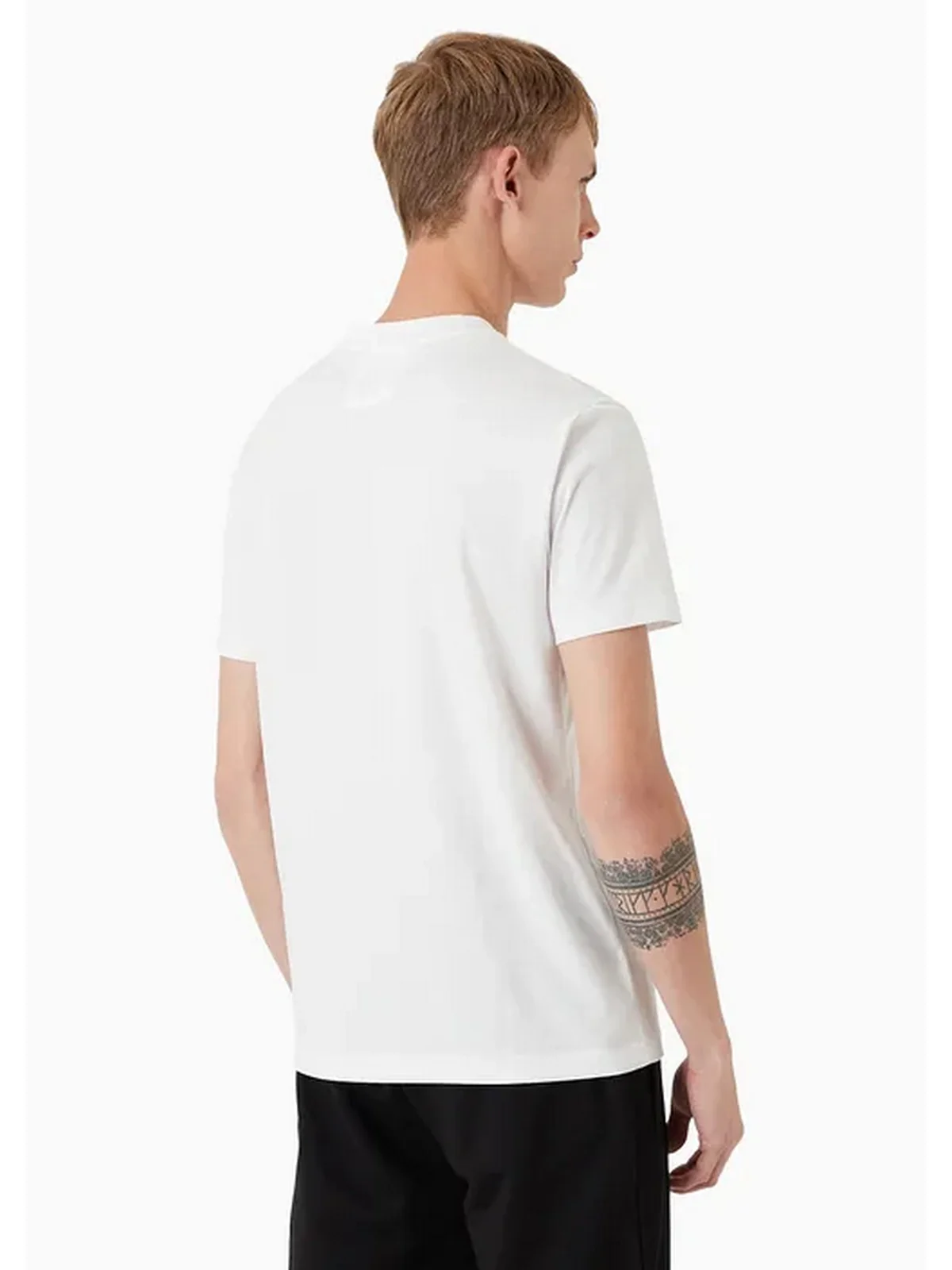 EMPORIO ARMANI T-Shirt e Polo Uomo  8N1TN5 1JPZZ 0146 Bianco - Image 3