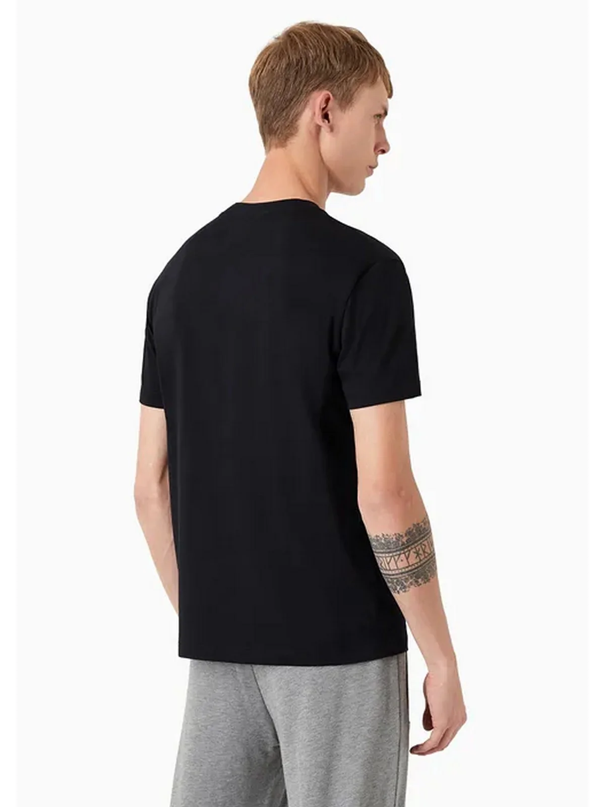 EMPORIO ARMANI T-Shirt e Polo Uomo  8N1TN5 1JPZZ 0974 Blu - Image 3