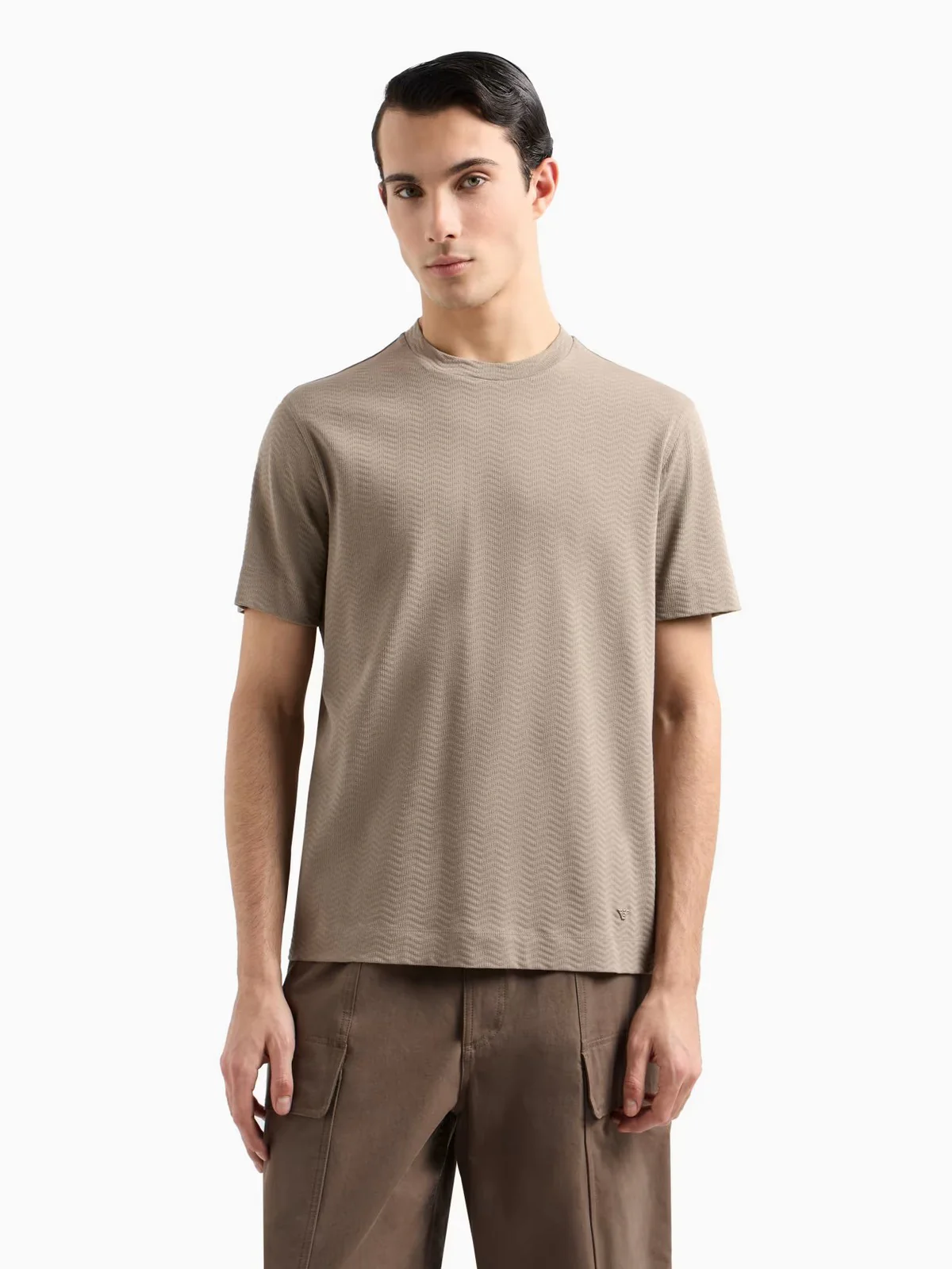 EMPORIO ARMANI T-shirt Uomo  EM001289 AF10762 F6066 Beige - Image 2