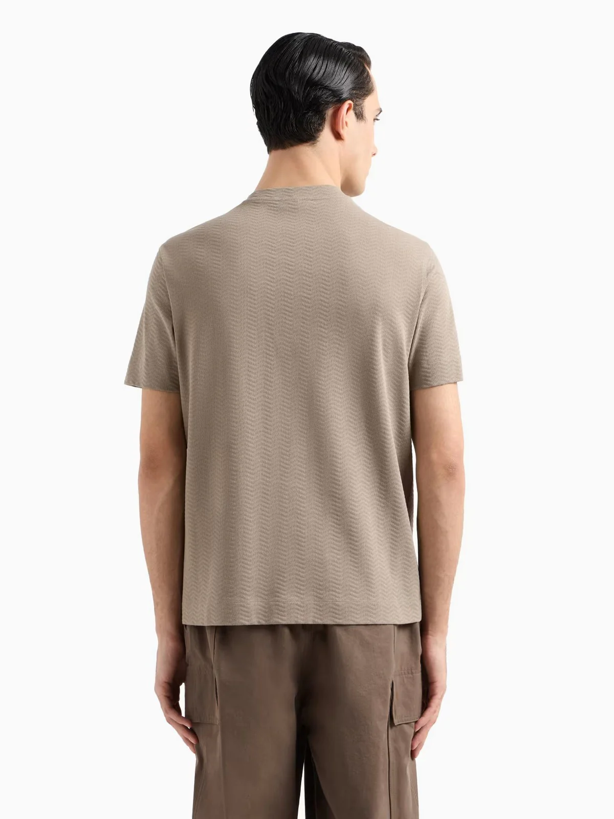 EMPORIO ARMANI T-shirt Uomo  EM001289 AF10762 F6066 Beige - Image 4