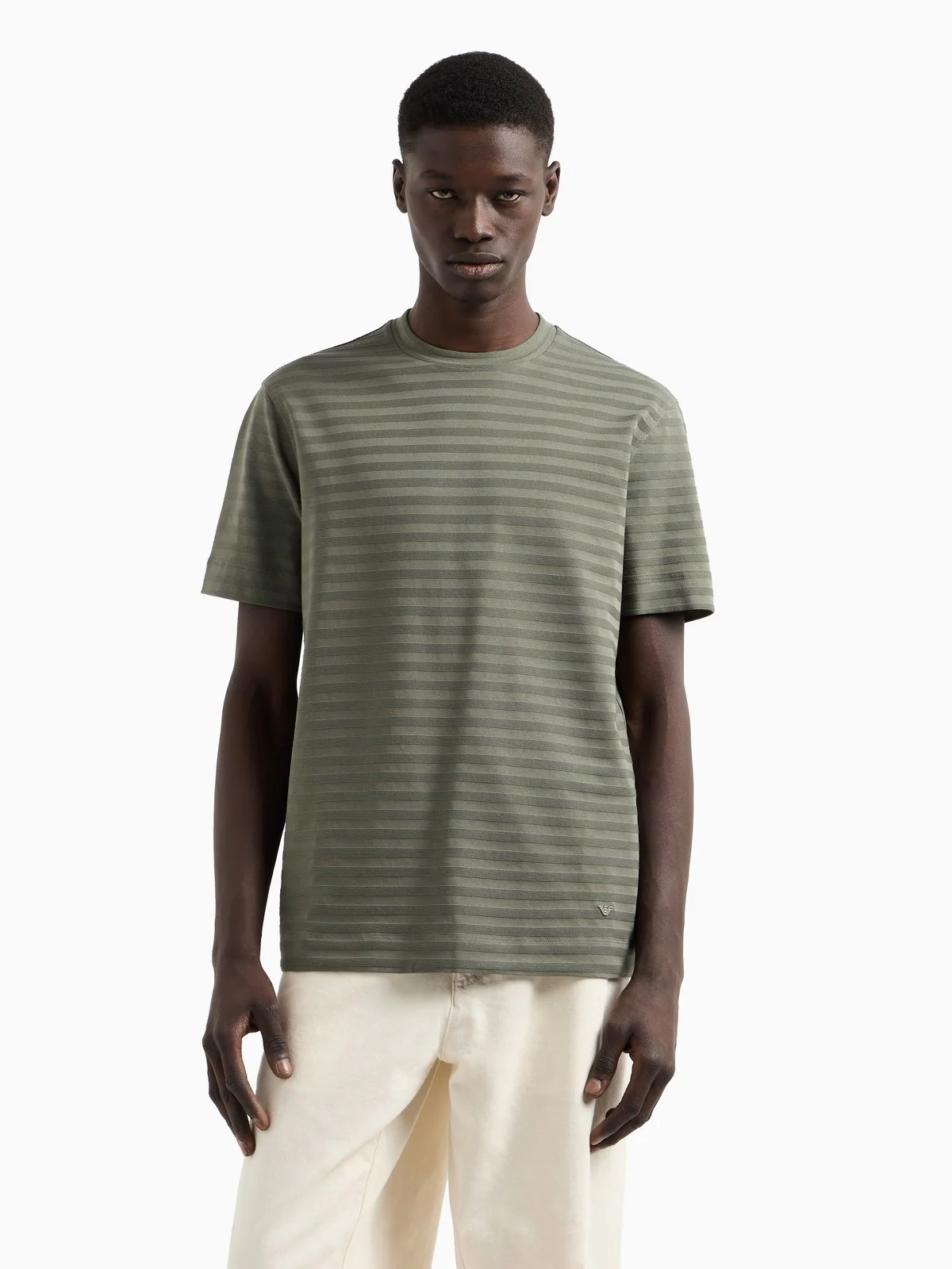EMPORIO ARMANI T-shirt Uomo  EM001289 AF10762 F8107 Verde - Image 2