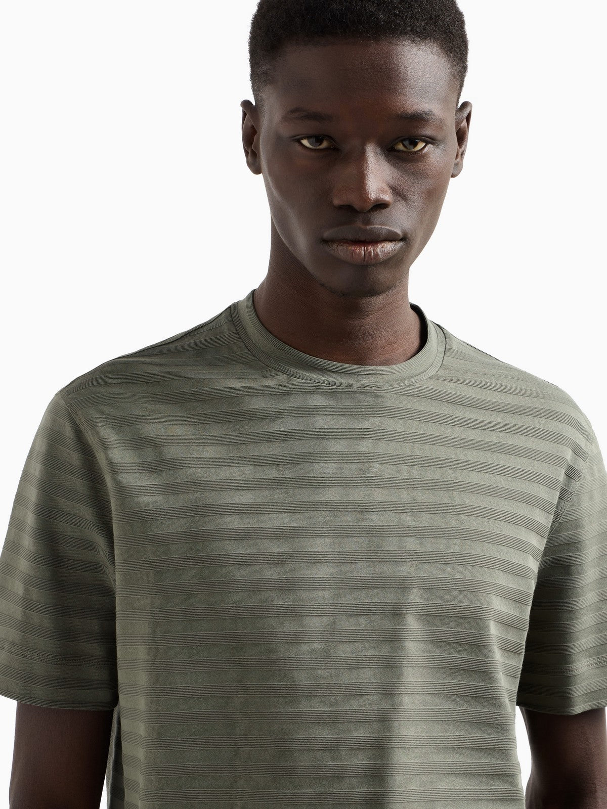 EMPORIO ARMANI T-shirt Uomo  EM001289 AF10762 F8107 Verde - Image 5