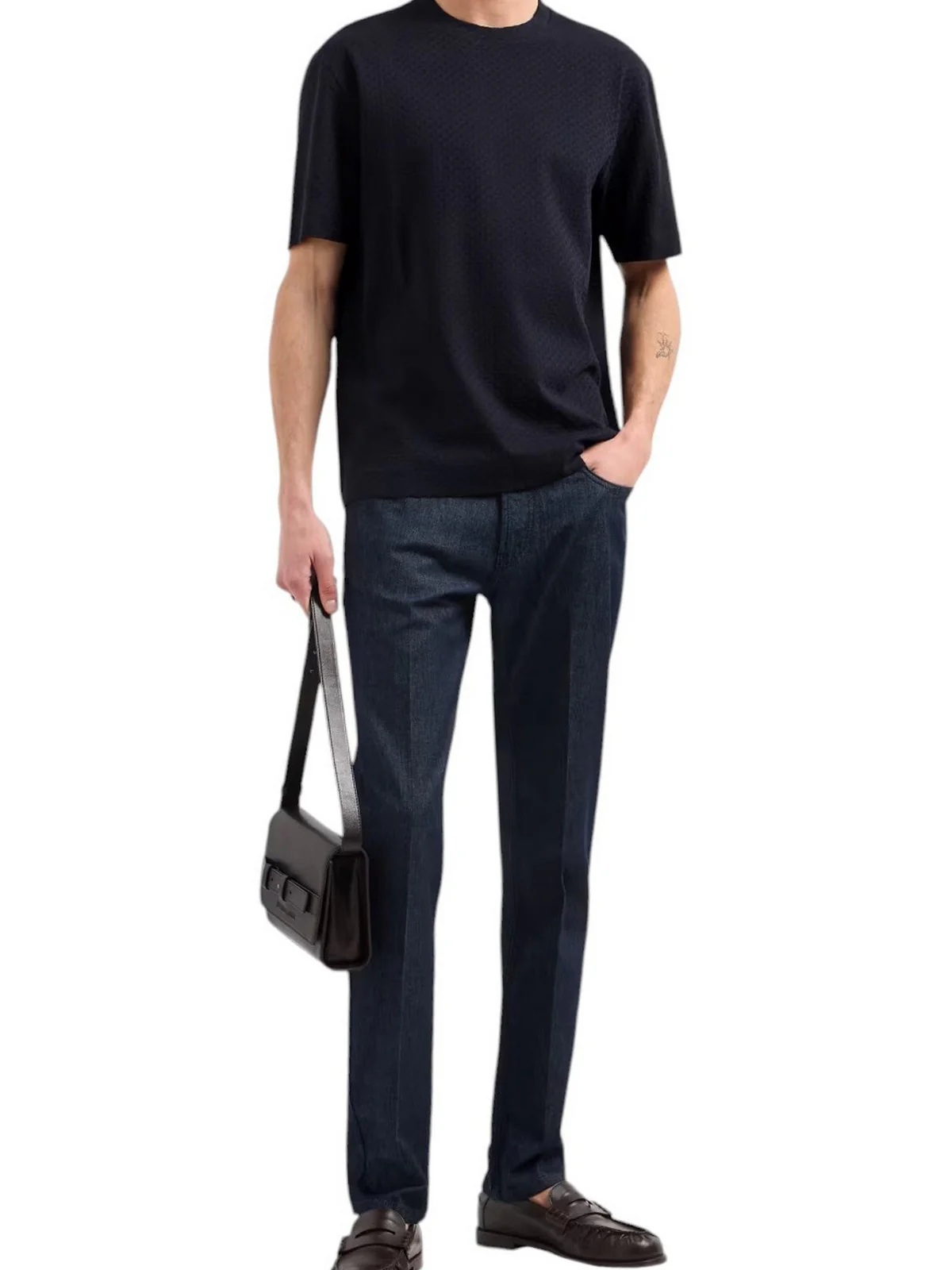 EMPORIO ARMANI T-shirt Uomo  EM001289 AF10762 FB256 Blu - Image 4