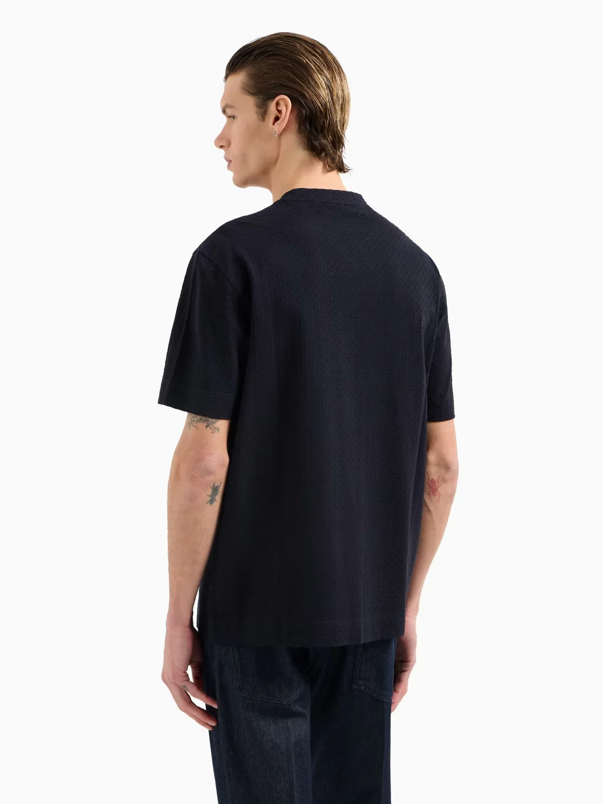 EMPORIO ARMANI T-shirt Uomo  EM001289 AF10762 FB257 Blu - Image 4