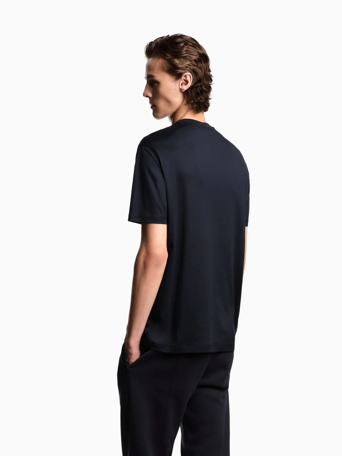 EMPORIO ARMANI T-shirt Uomo  EM003137 AF10761 UB118 ICONICO 0920 BLU NAVY EA - Image 4