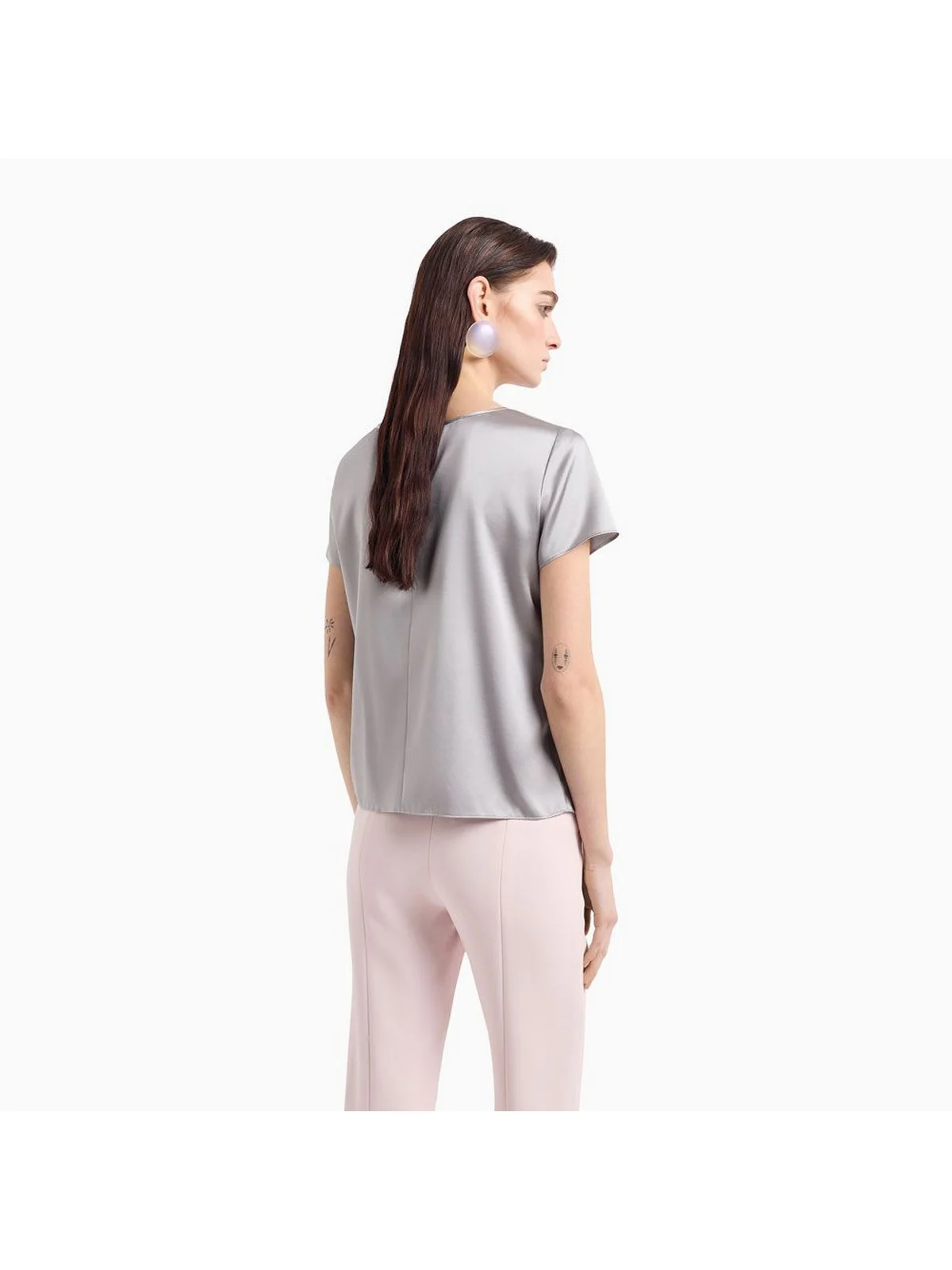 EMPORIO ARMANI Top Donna  8N2K15 2NXXZ 115 Grigio - Image 3